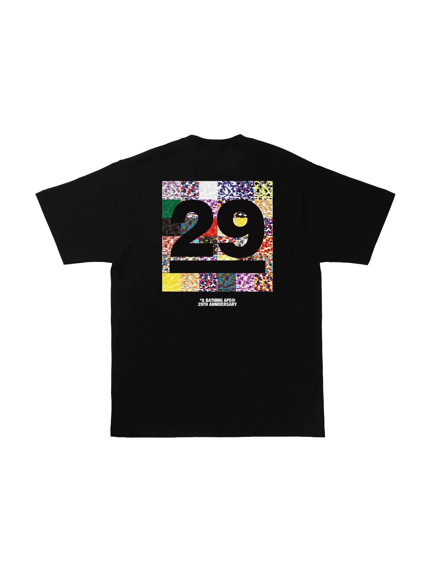 Мужская футболка с принтом BAPE 29th Anniversary Tee BAPE — изображение 2 из 2, черный