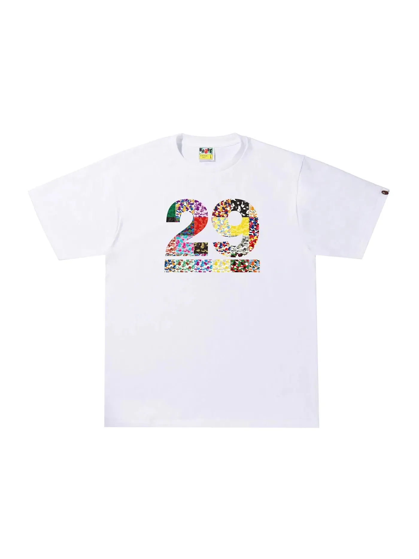 Мужская футболка с принтом 29th Anniversary Tee BAPE — изображение 1 из 2, белый