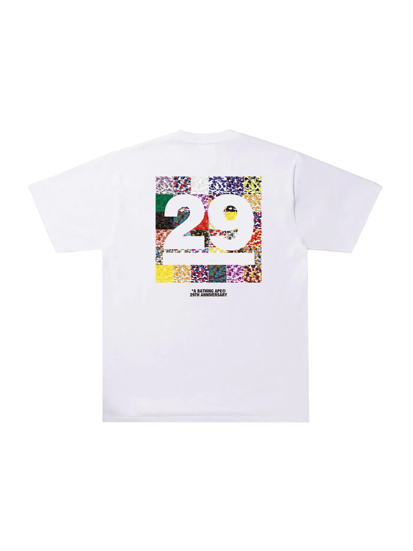 Мужская футболка с принтом 29th Anniversary Tee BAPE — изображение 2 из 2, белый