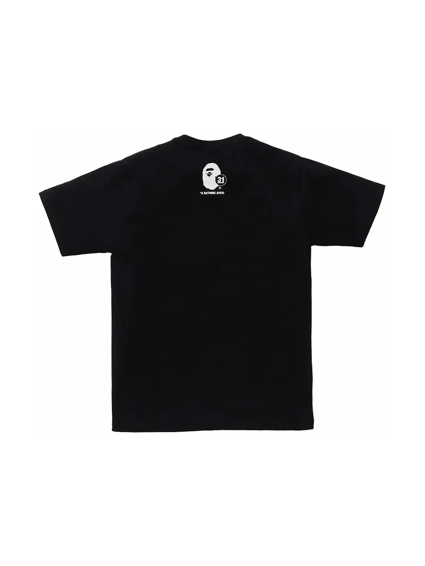 Мужская футболка с принтом BAPE 31st Anniversary Ape Head Tee BAPE — изображение 2 из 2, черный