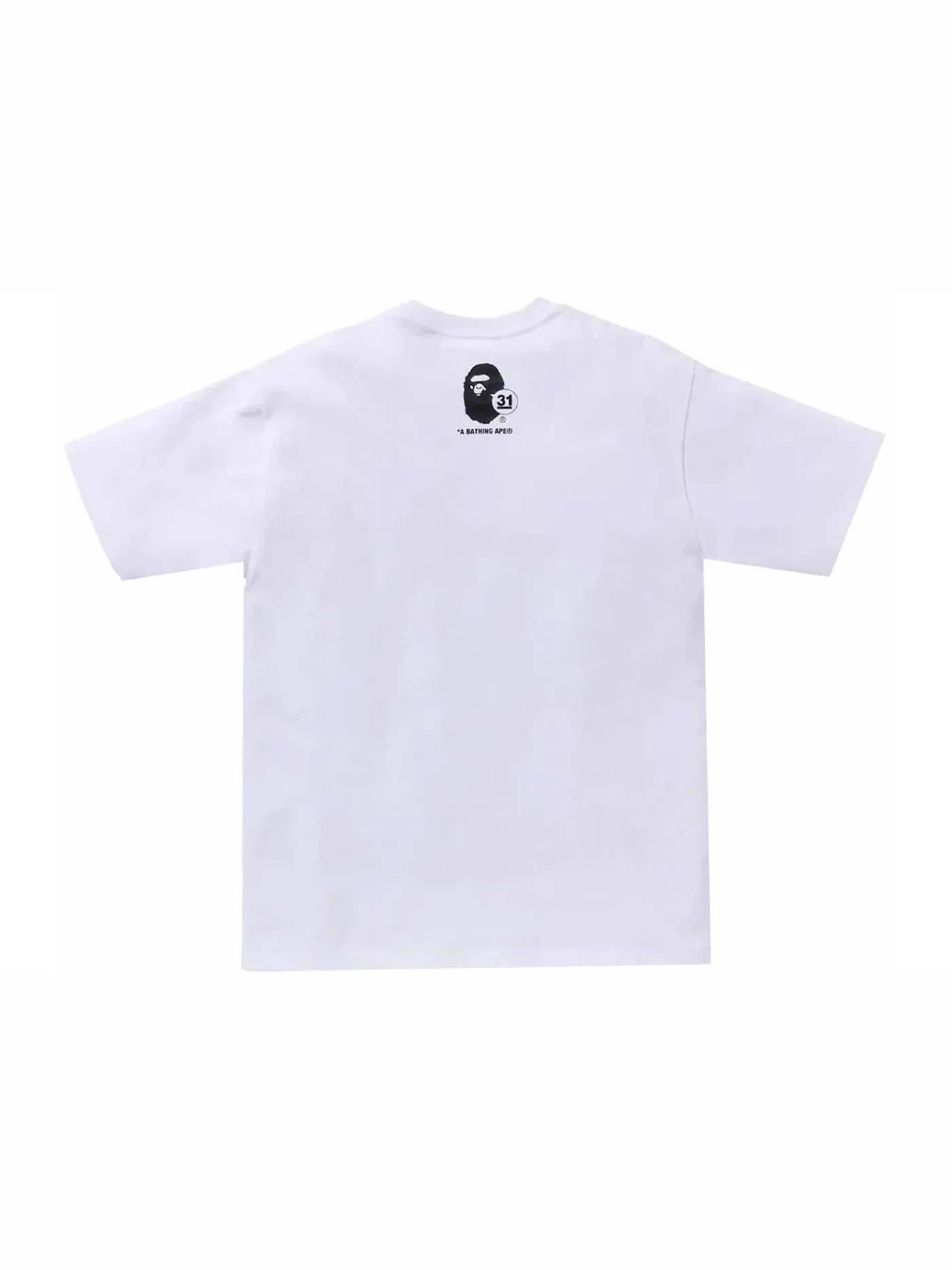 Мужская футболка с принтом 31st Anniversary Ape Head BAPE — изображение 2 из 2, белый