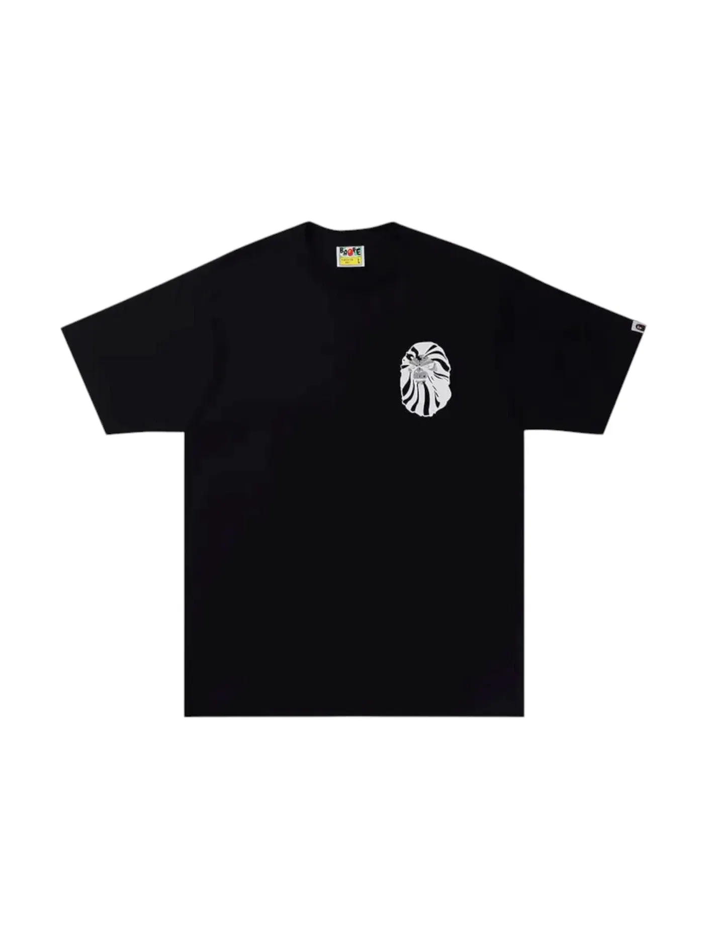Мужская футболка с принтом BAPE A Bathing Ape Ape Head I Tee — изображение 1 из 2, черный