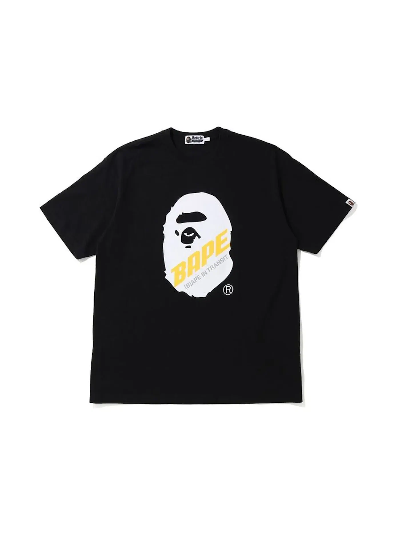 Мужская футболка с принтом Ape Head Oversized Tee BAPE — изображение 1 из 2, черный