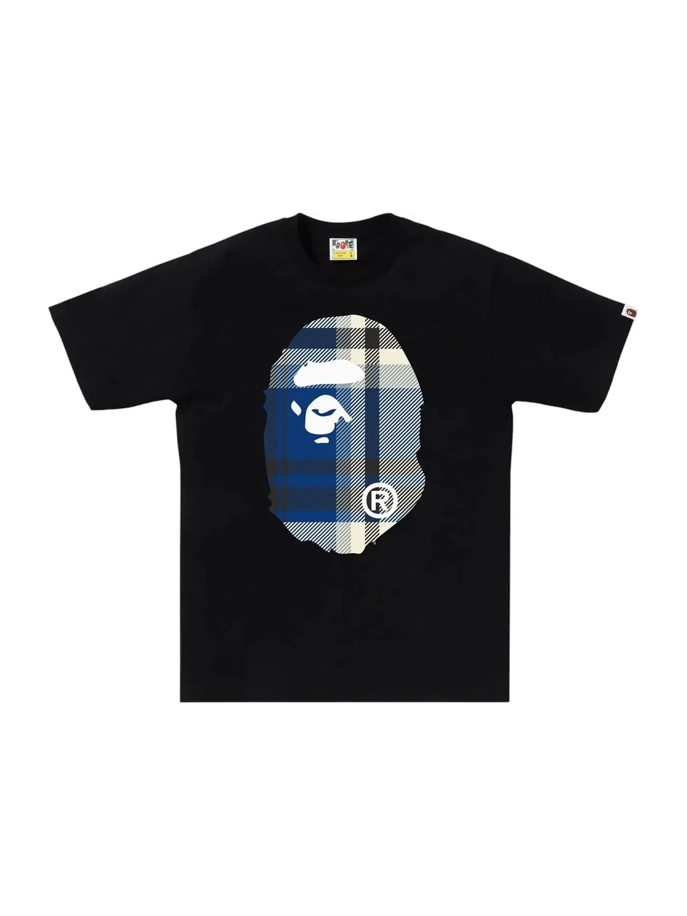 Мужская футболка с принтом Big Ape Head BAPE — изображение 1 из 2, черный
