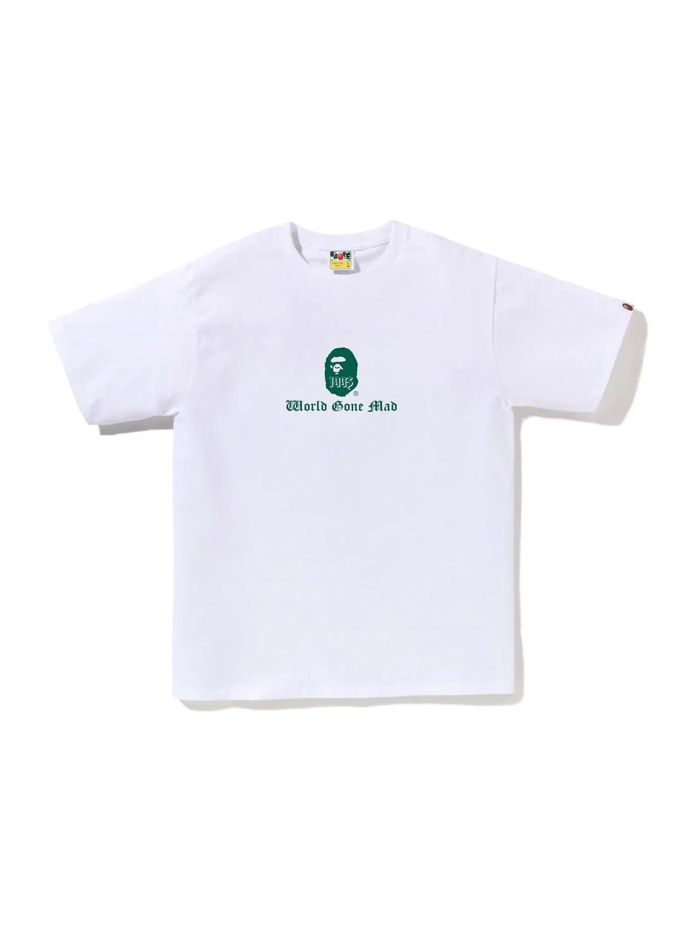 Мужская футболка с логотипом BAPE Tee — изображение 1 из 2, белый