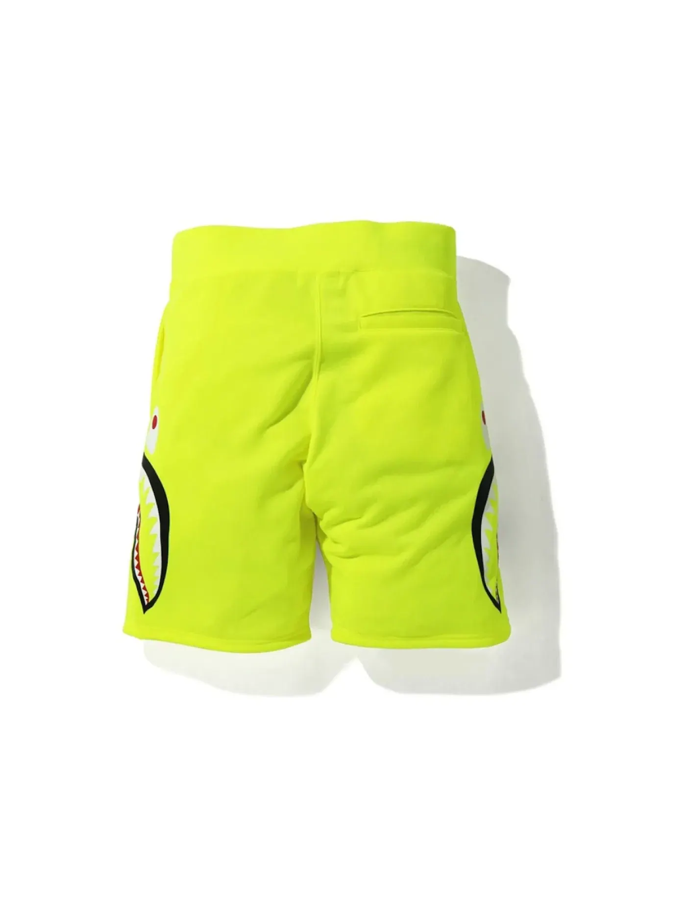Мужские шорты с принтом BAPE A Bathing Ape Neon Shark Shorts — изображение 2 из 2, желтый