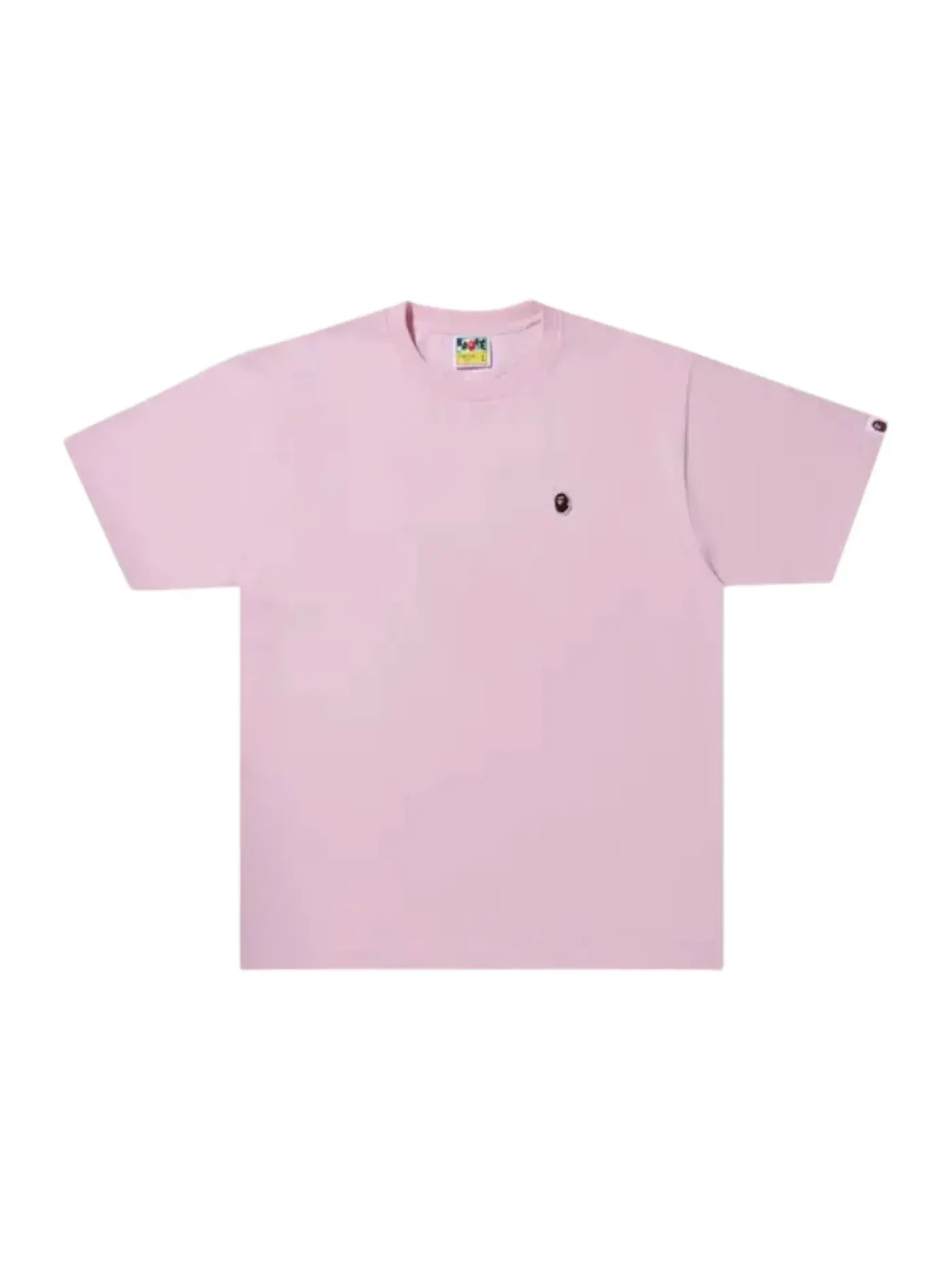 Мужская футболка с принтом BAPE A Bathing Ape One Point Tee — изображение 1 из 1, розовый