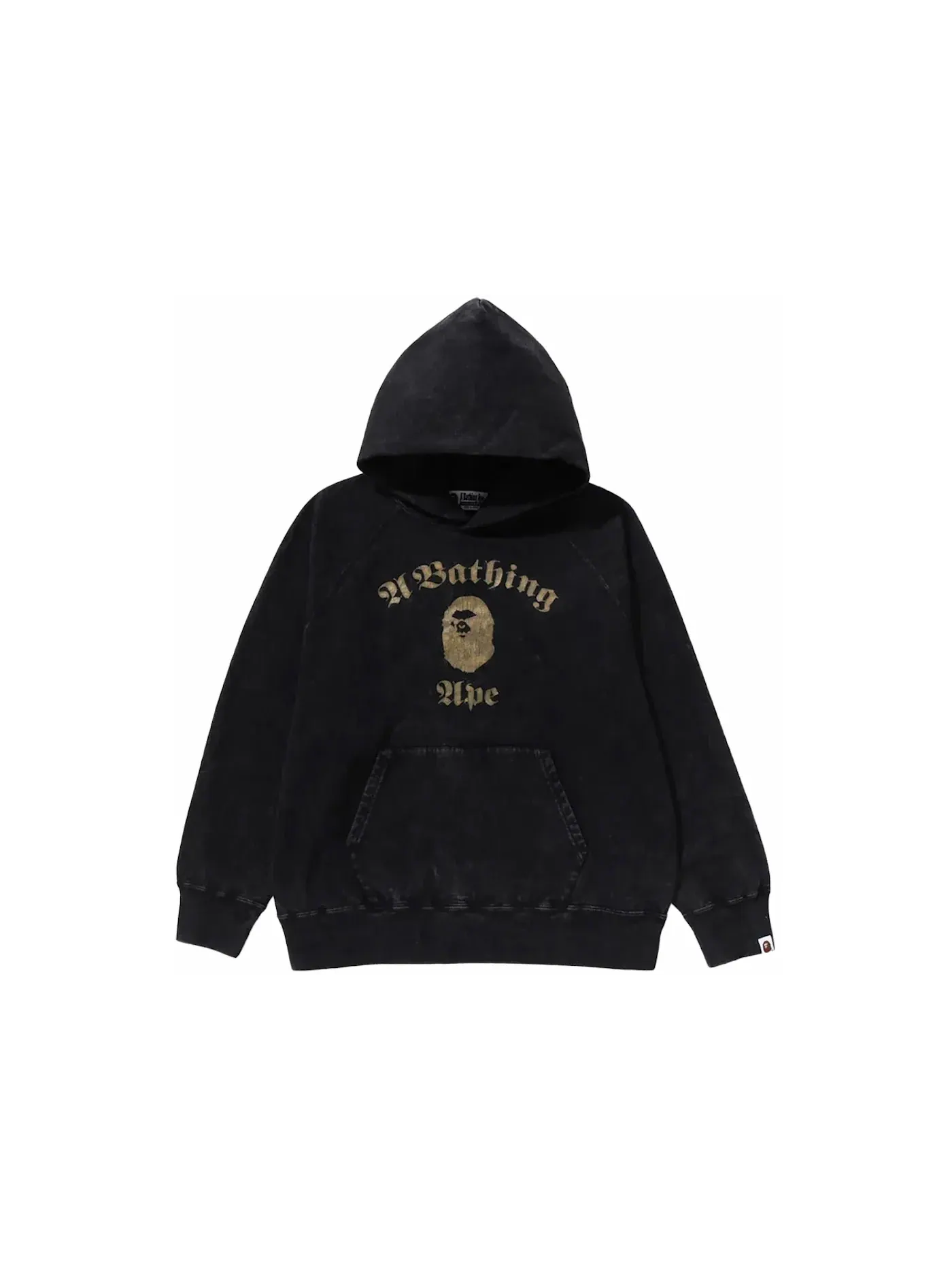Унисекс худи свободного кроя Overdye Pullover BAPE — изображение 1 из 1, черный
