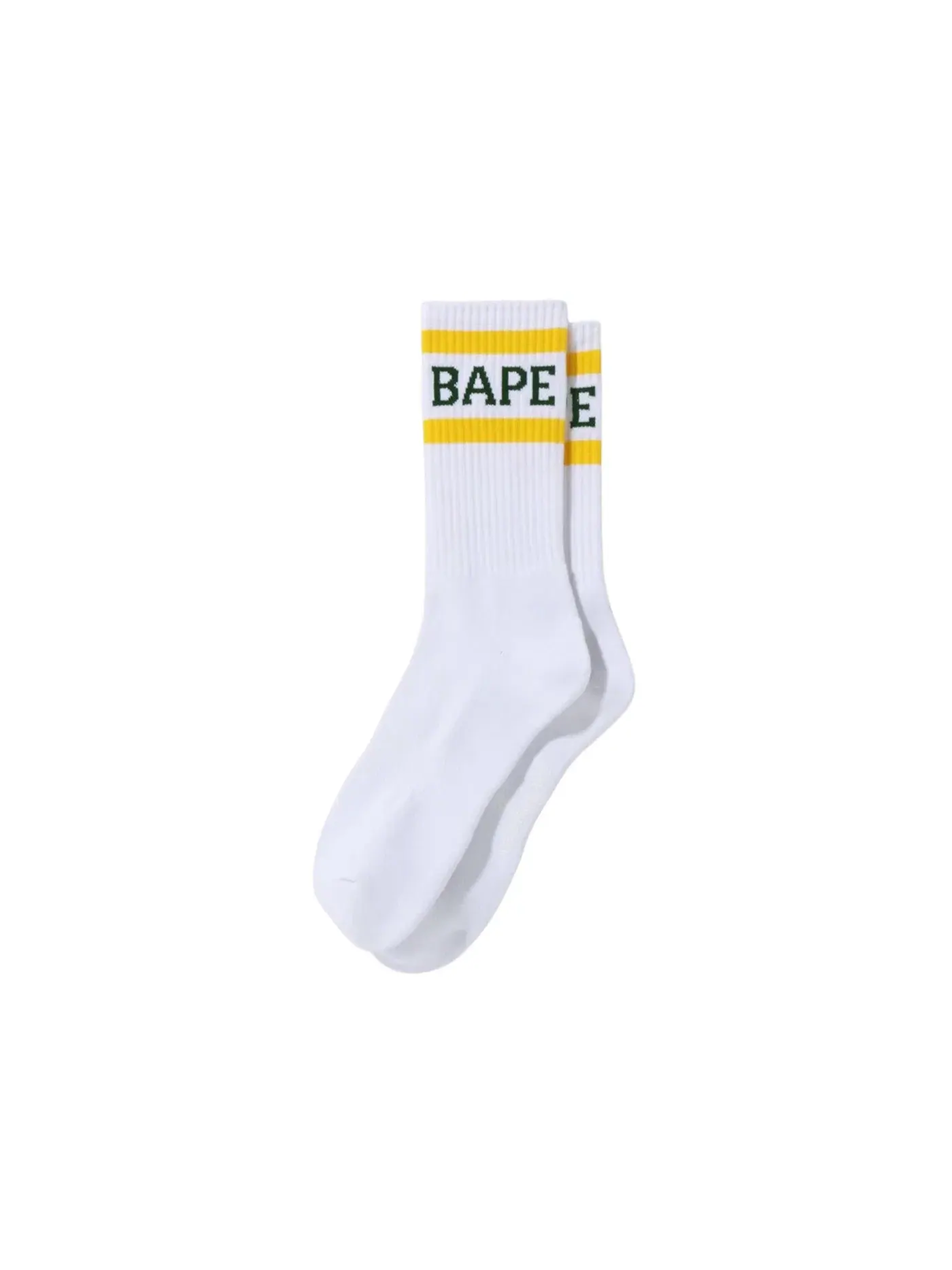 Мужские носки BAPE — изображение 1 из 1, белый/желтый