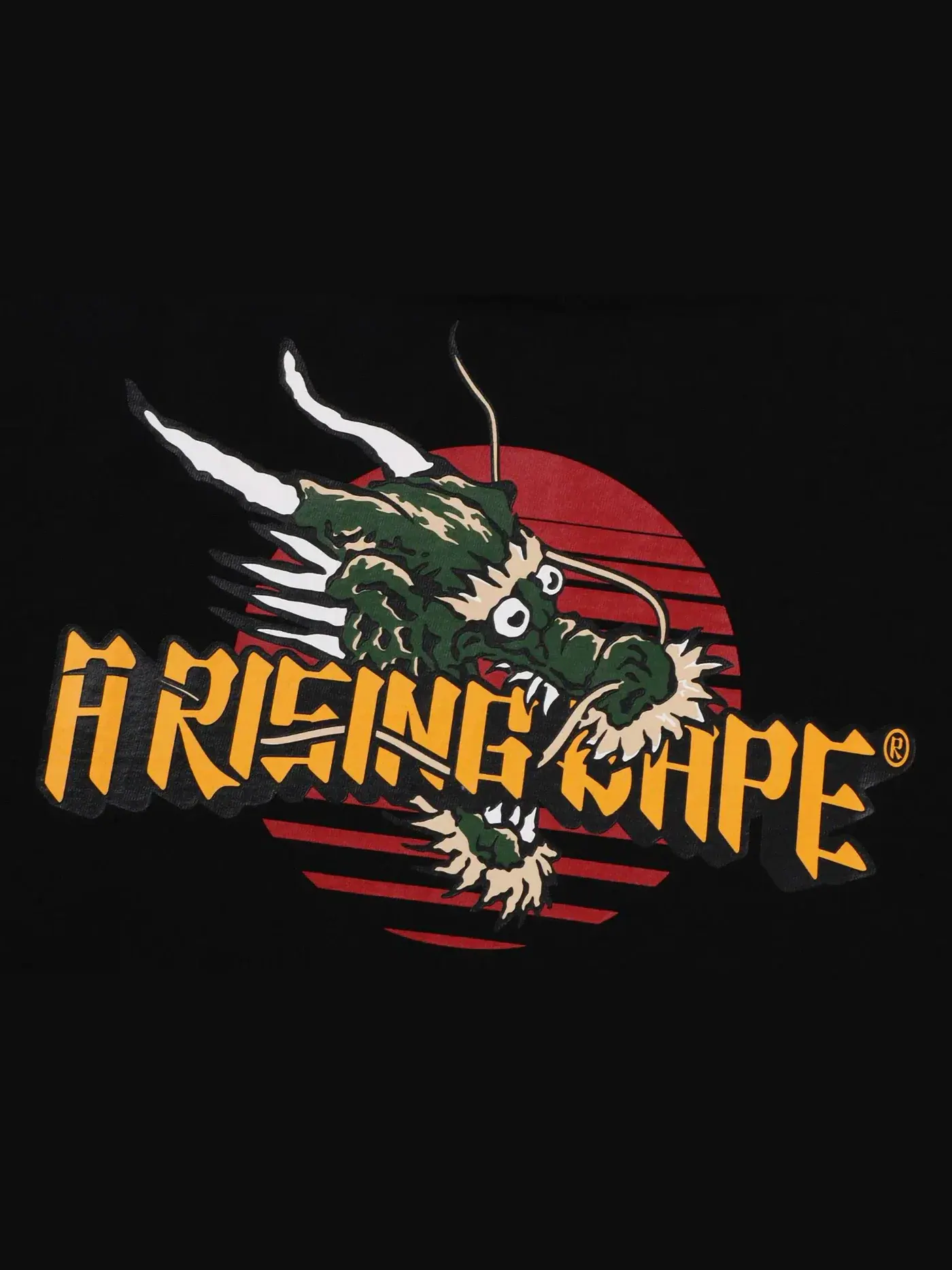 Мужская футболка с принтом BAPE A Rising BAPE Dragon Tee BAPE — изображение 3 из 3, черный