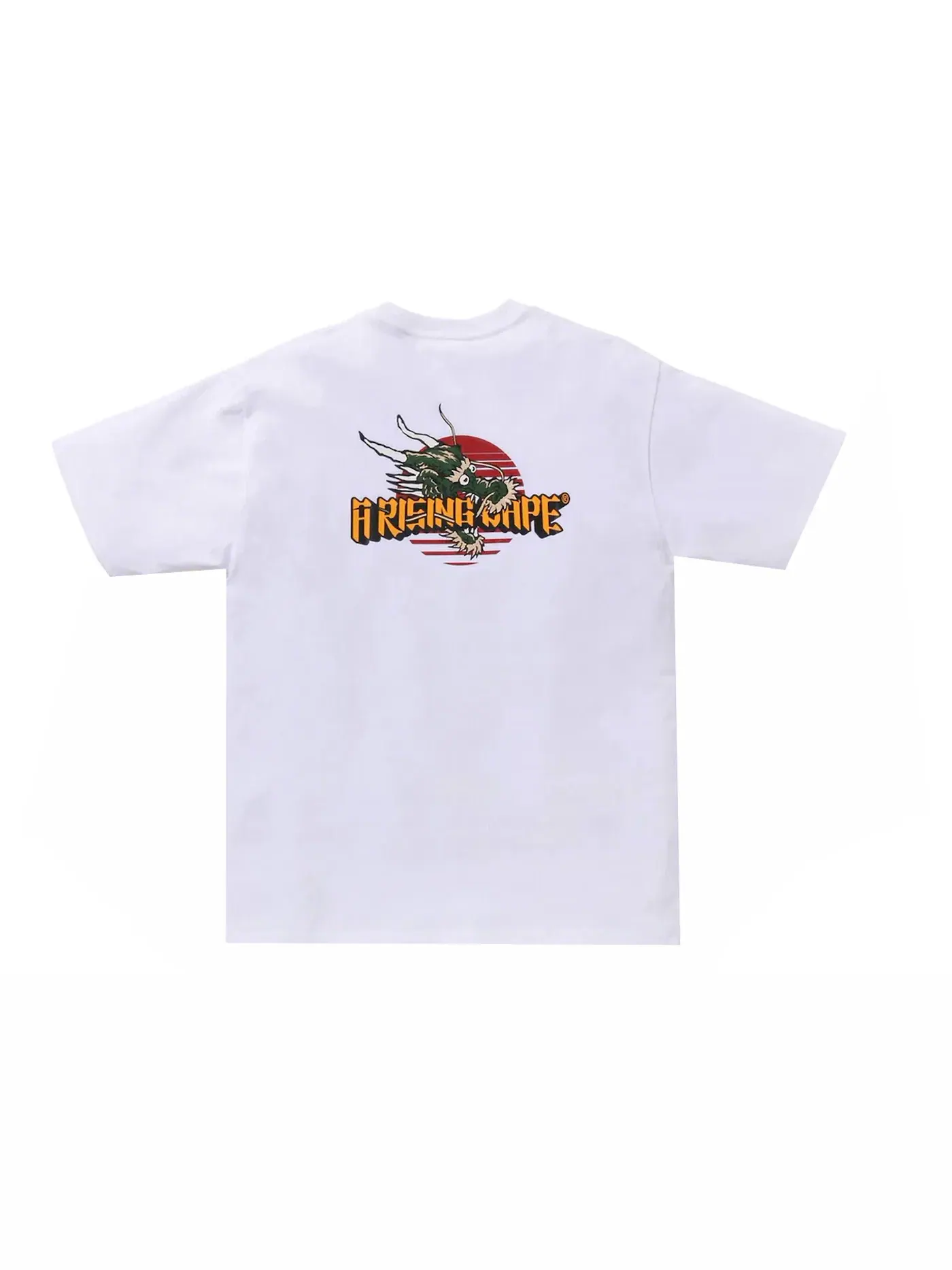 Мужская футболка с принтом BAPE A Rising BAPE Dragon Tee BAPE — изображение 2 из 2, белый