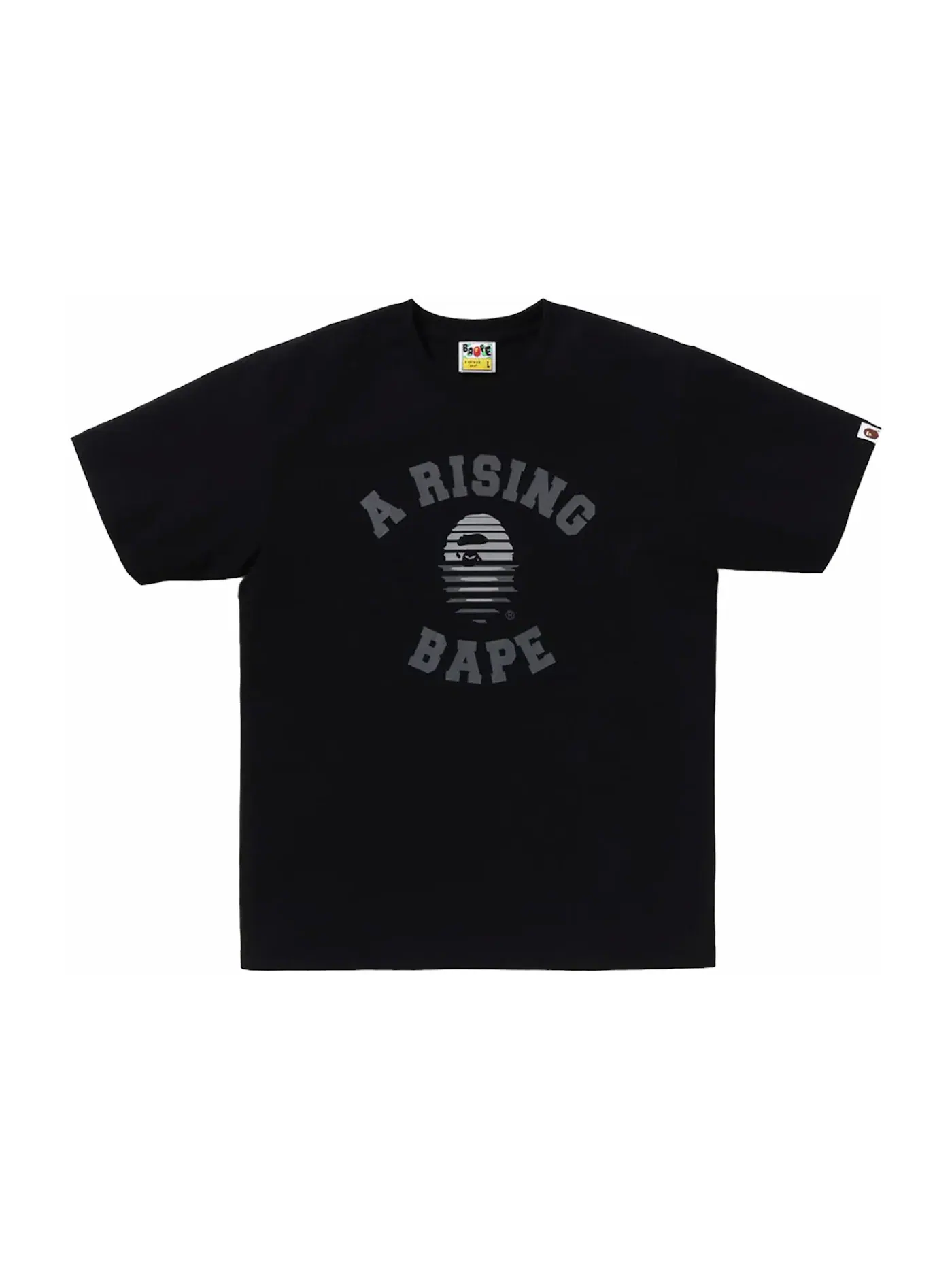 Мужская футболка с принтом A Rising BAPE Tee BAPE — изображение 1 из 1, черный
