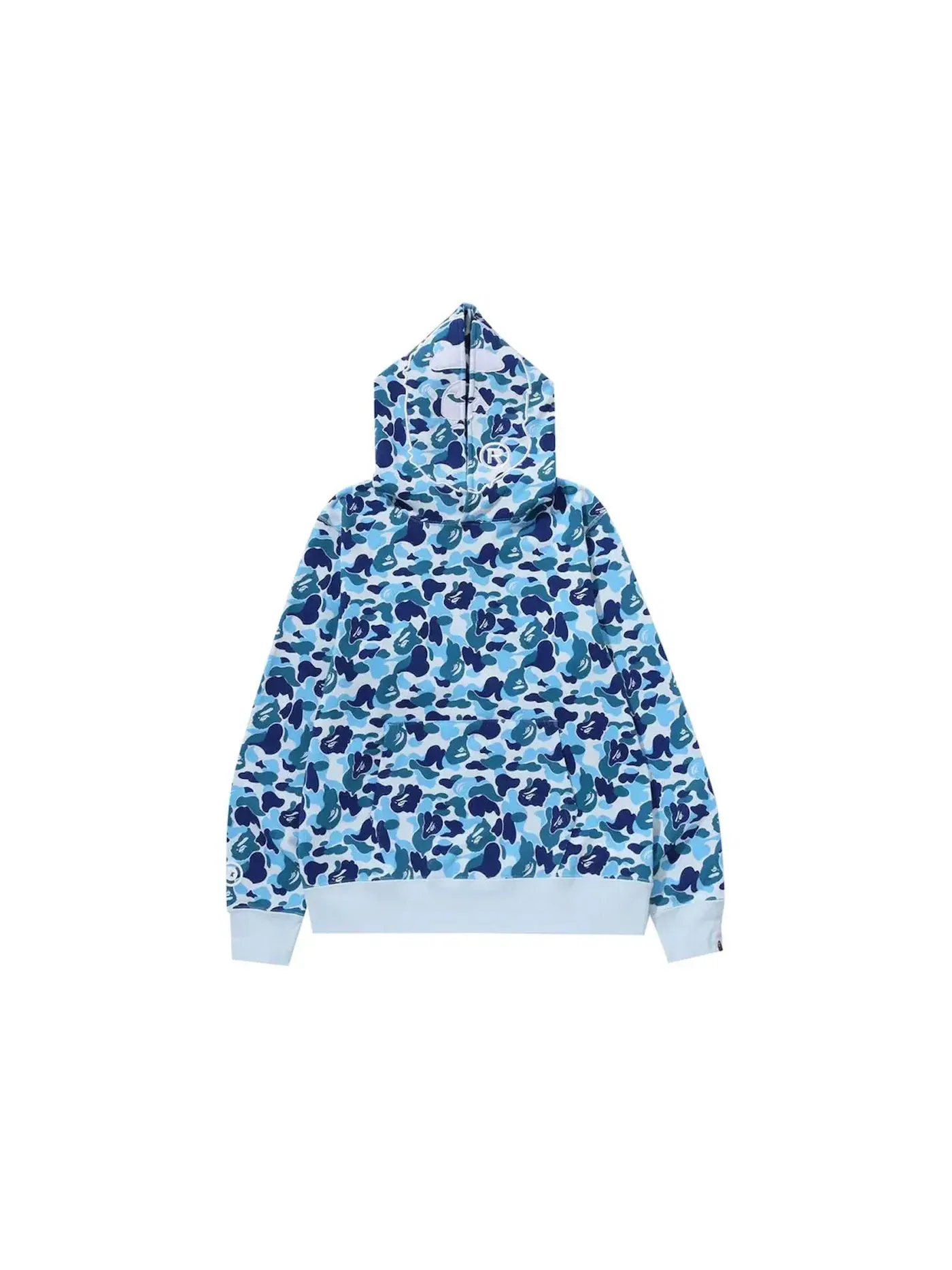 Мужской худи с камуфляжным принтом BAPE ABC Camo 2nd Ape Hoodie BAPE — изображение 1 из 1, синий