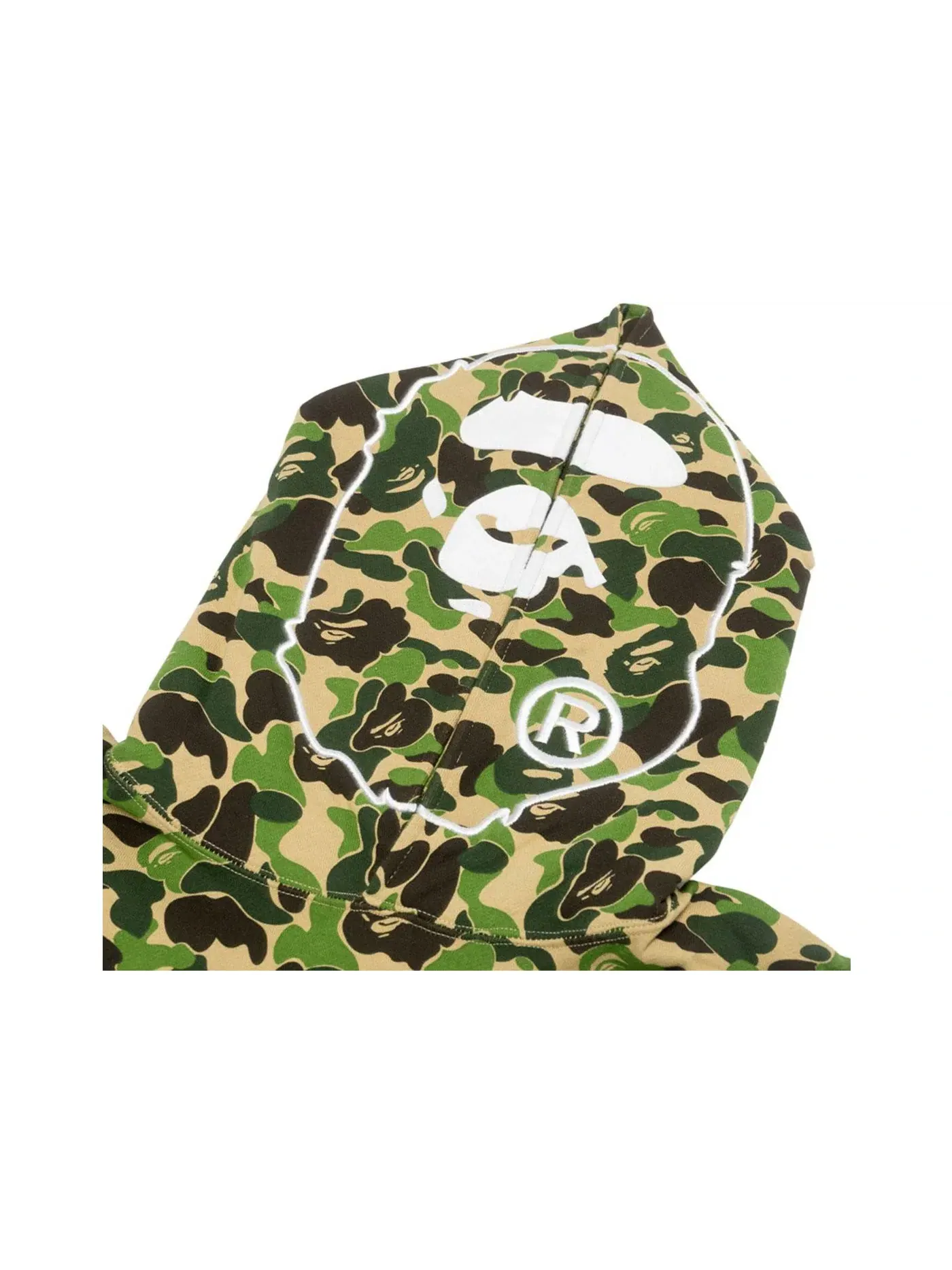 Мужской худи с камуфляжным принтом Ape Wide BAPE — изображение 3 из 3, зеленый