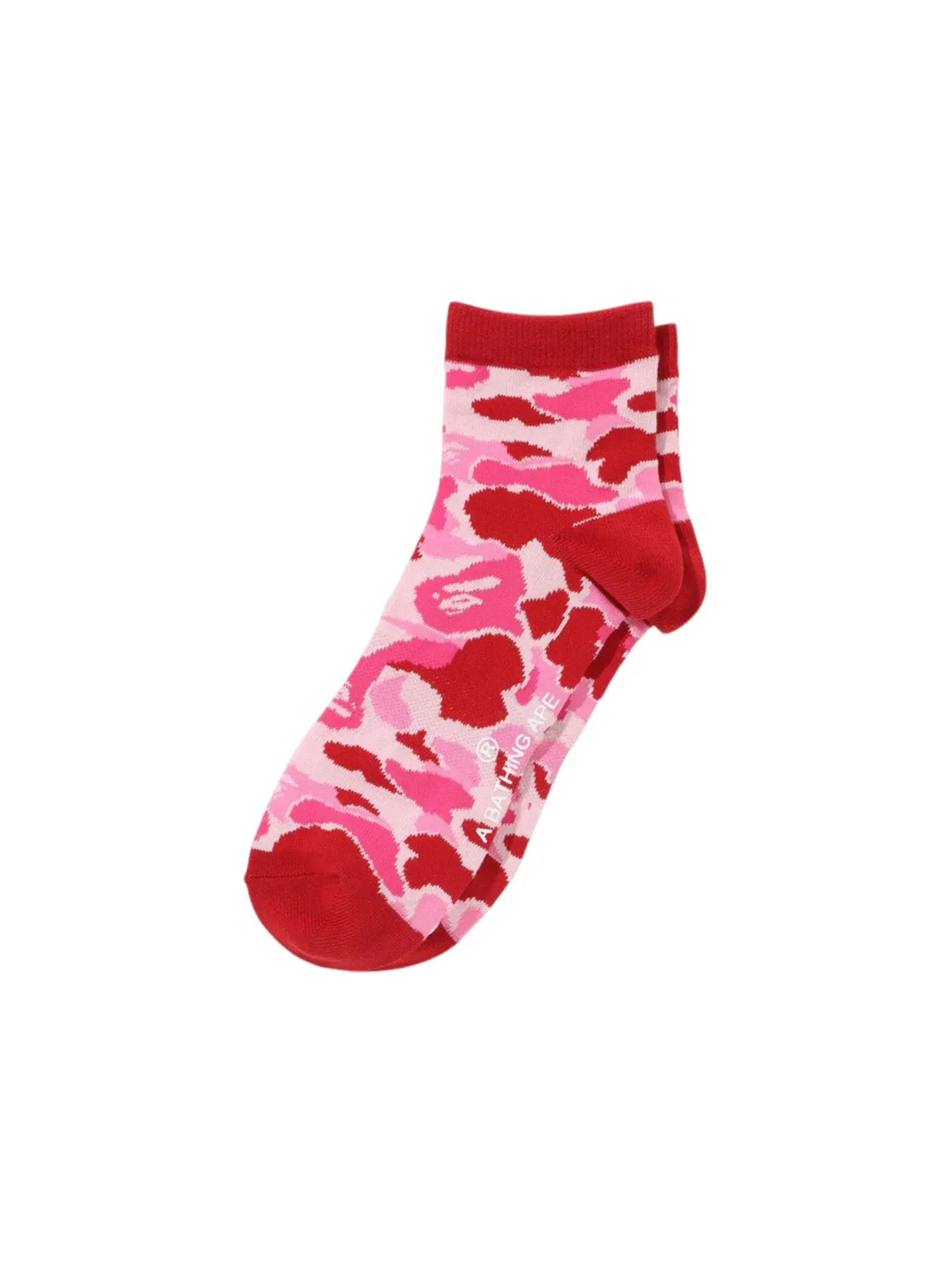 Мужские носки с принтом BAPE ABC Camo Socks — изображение 1 из 1, розовый