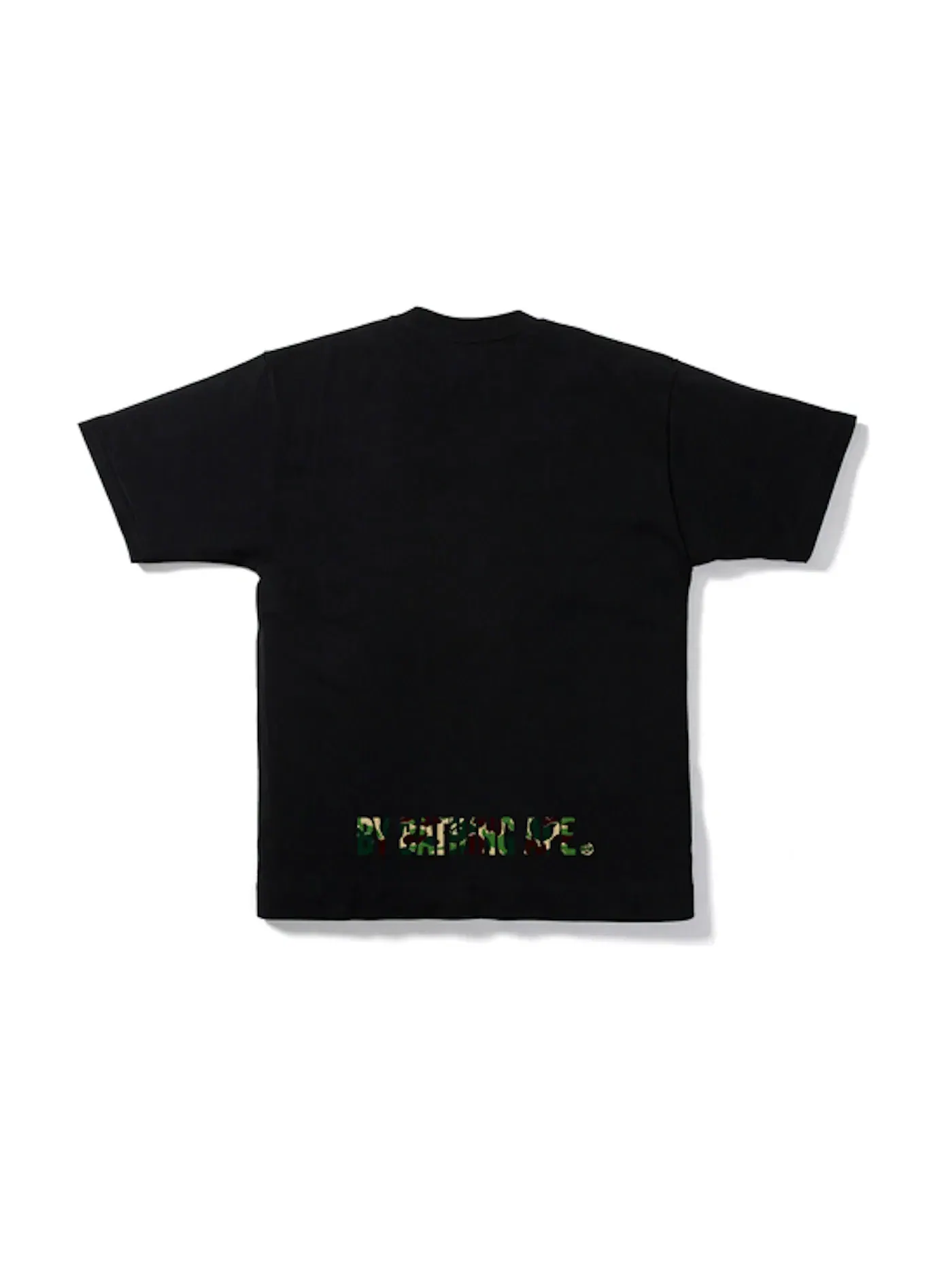 Мужская футболка с принтом ABC Camo Ape Face BAPE — изображение 2 из 2, черный/зеленый