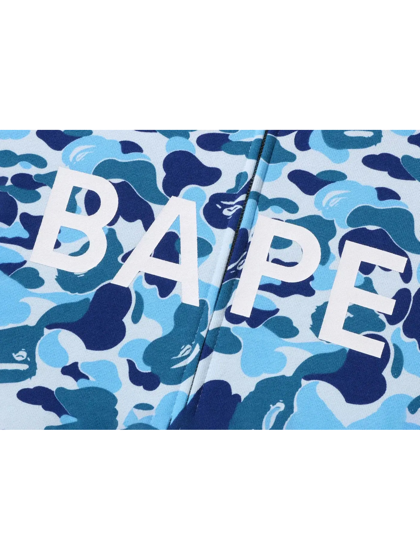 Мужская худи BAPE ABC Camo BAPE Full Zip Hoodie — изображение 2 из 2, синий