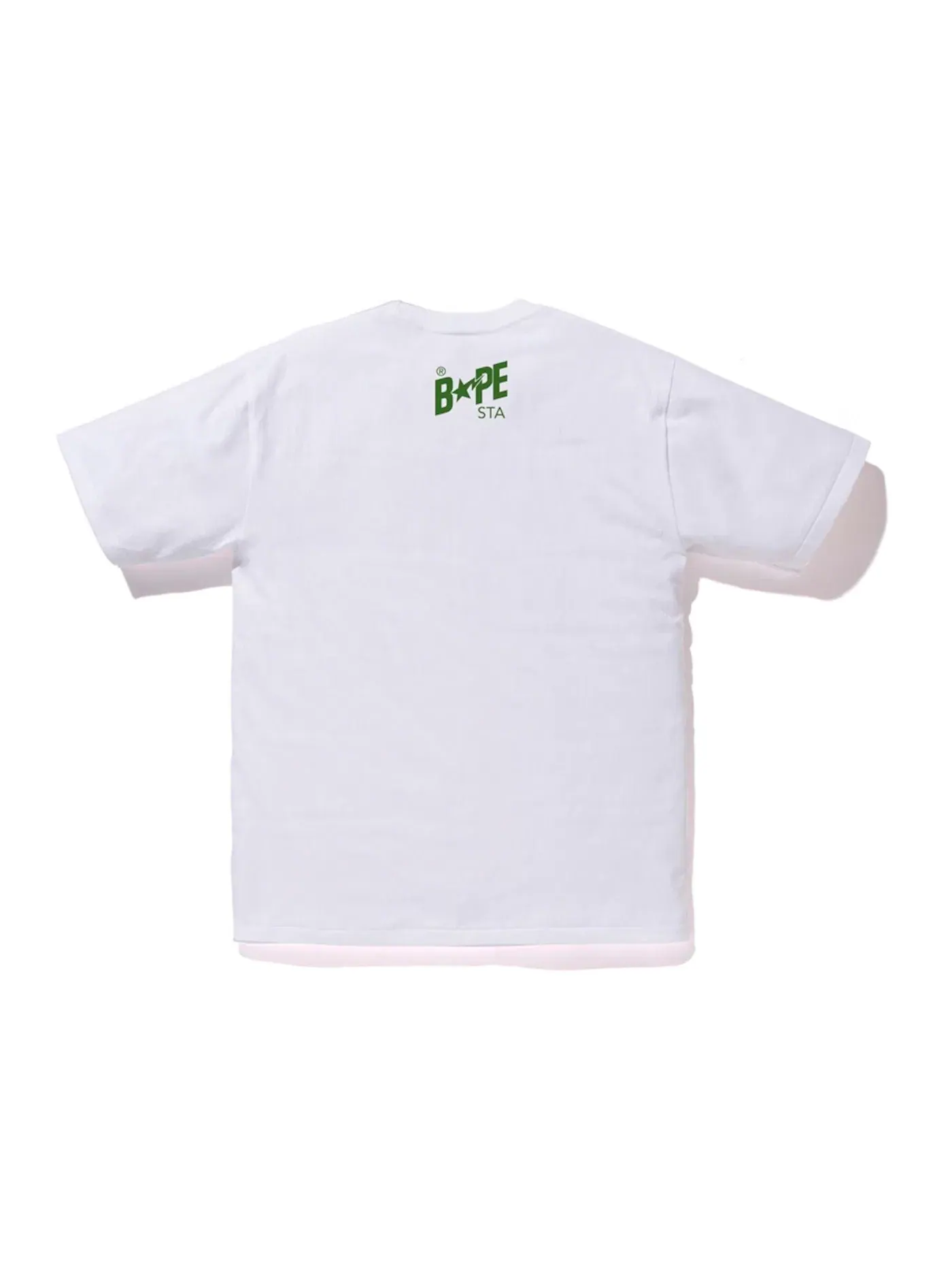Мужская футболка с камуфляжным принтом BAPE ABC Camo Bapesta Tee — изображение 2 из 2, белый/зеленый