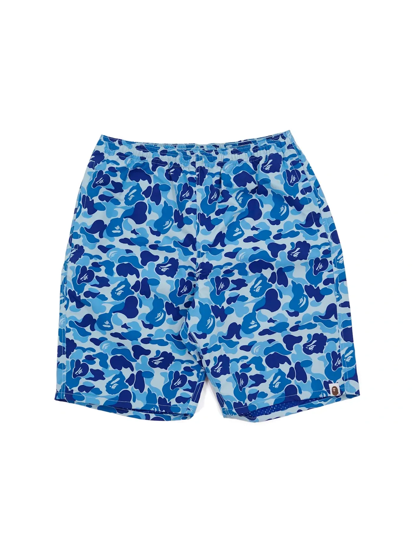 Мужские шорты с камуфляжным принтом BAPE — изображение 1 из 2, светлый синий