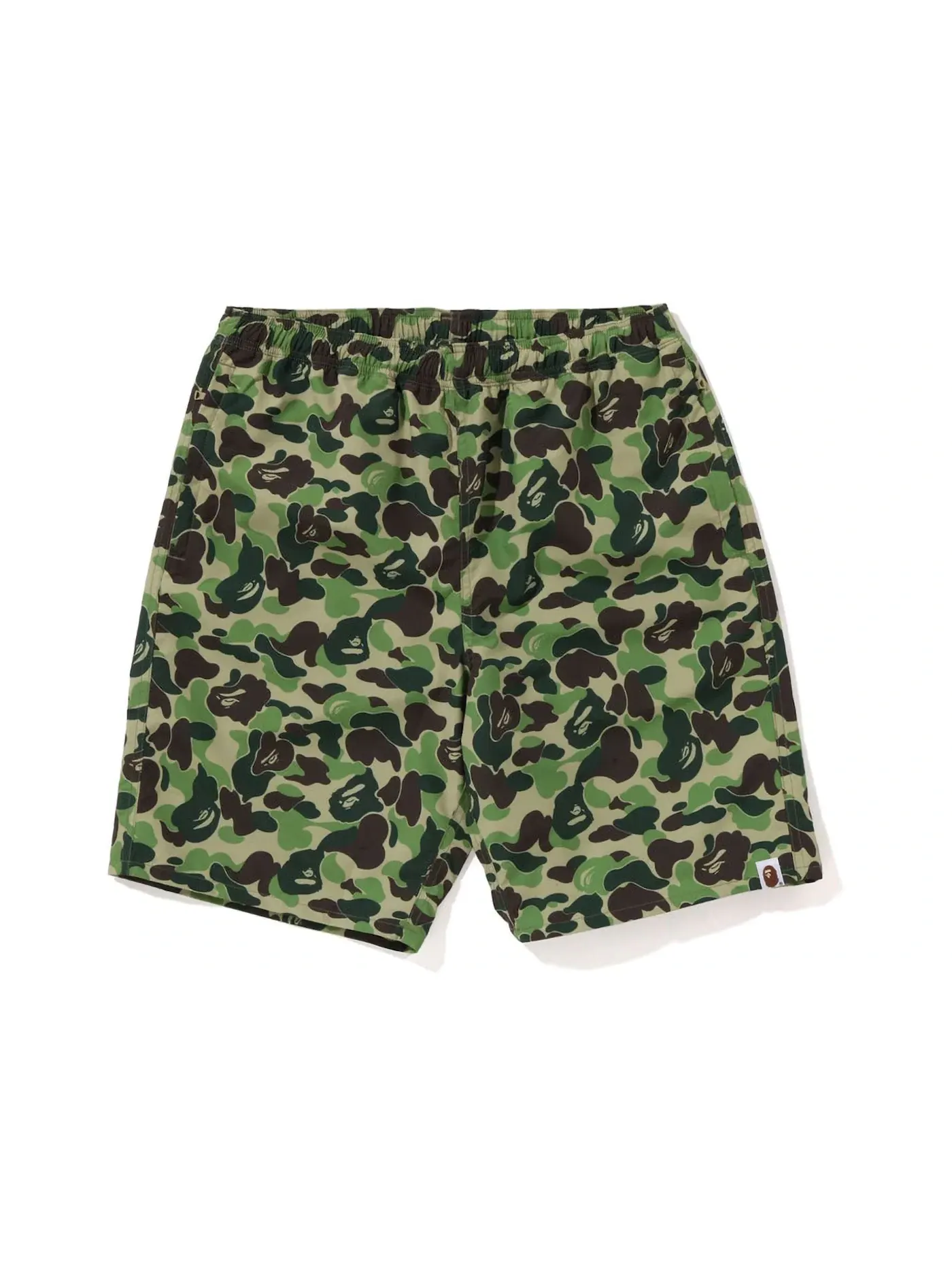 Мужские шорты с камуфляжным принтом BAPE ABC Camo Beach Shorts (SS23) BAPE — изображение 1 из 2, зеленый