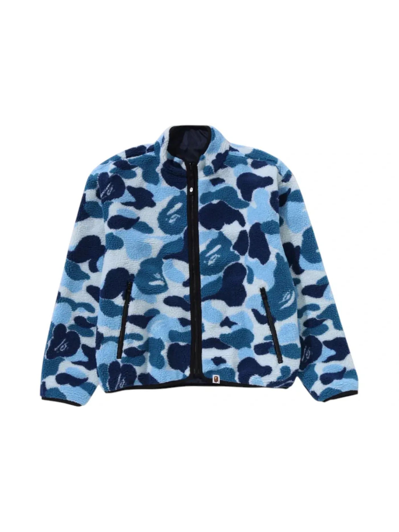 Мужская куртка с камуфляжным принтом BAPE ABC Camo Boa Ripstop Reversible Jacket BAPE — изображение 1 из 3, синий