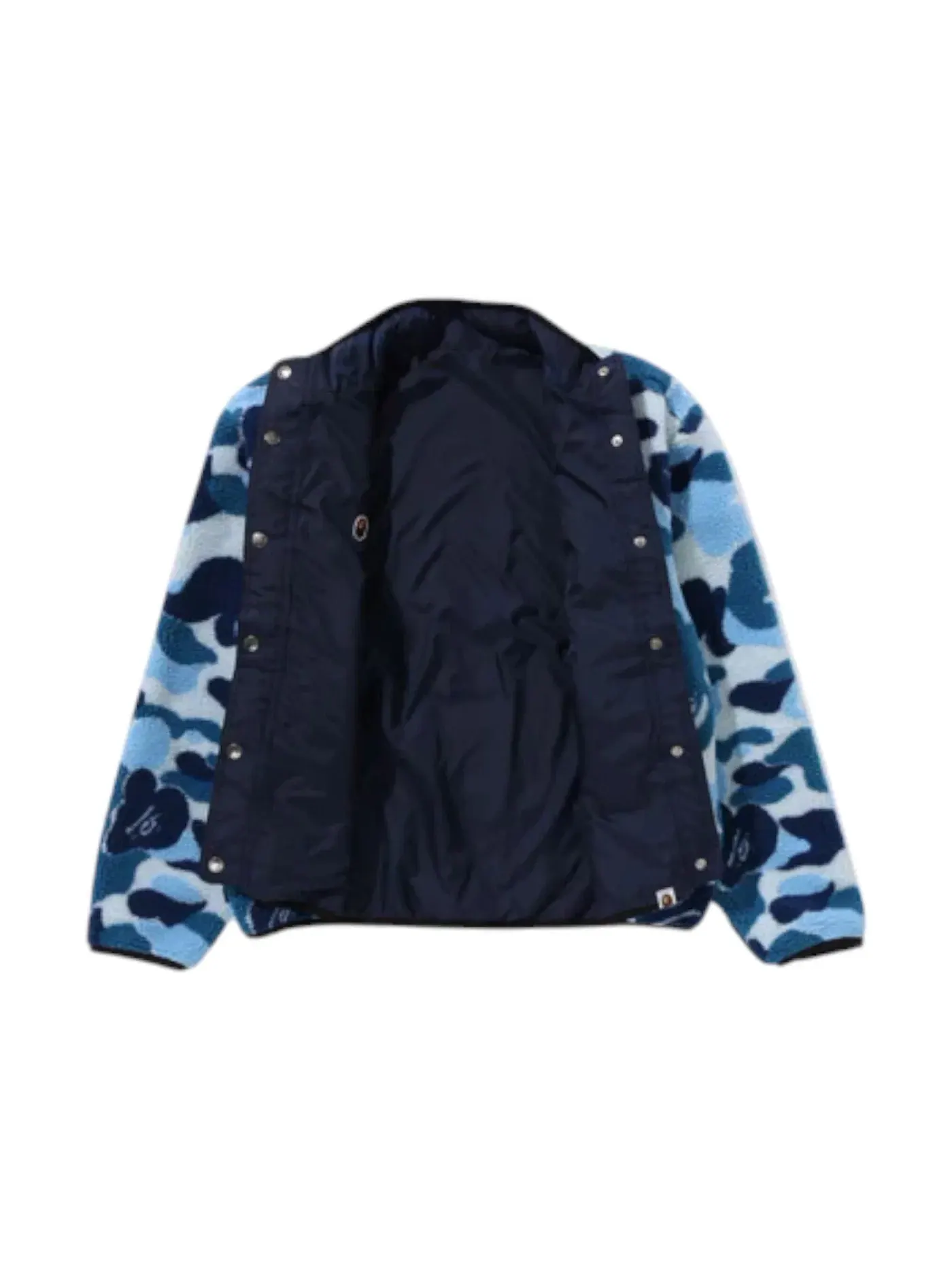 Мужская куртка с камуфляжным принтом BAPE ABC Camo Boa Ripstop Reversible Jacket BAPE — изображение 2 из 3, синий