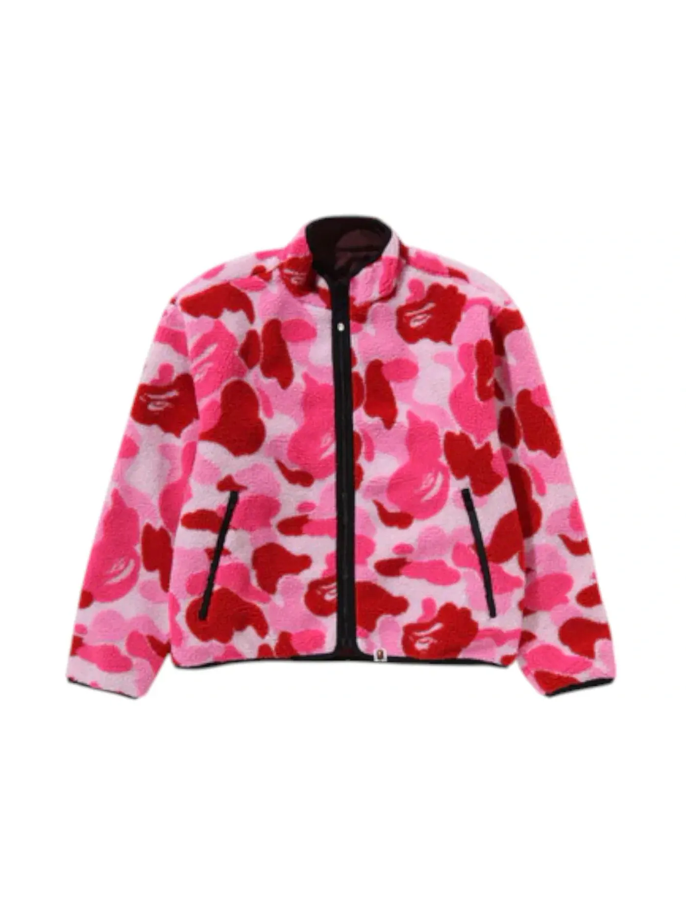Мужская куртка с камуфляжным принтом BAPE ABC Camo Boa Ripstop Reversible Jacket — изображение 1 из 3, розовый