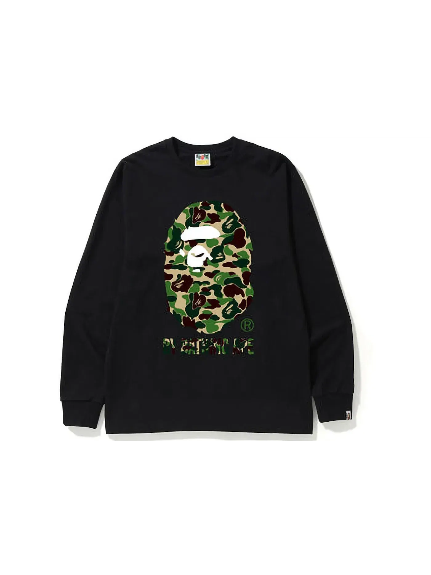 Мужская футболка с длинным рукавом с принтом BAPE ABC Camo By Bathing Ape Tee (FW22) BAPE — изображение 1 из 1