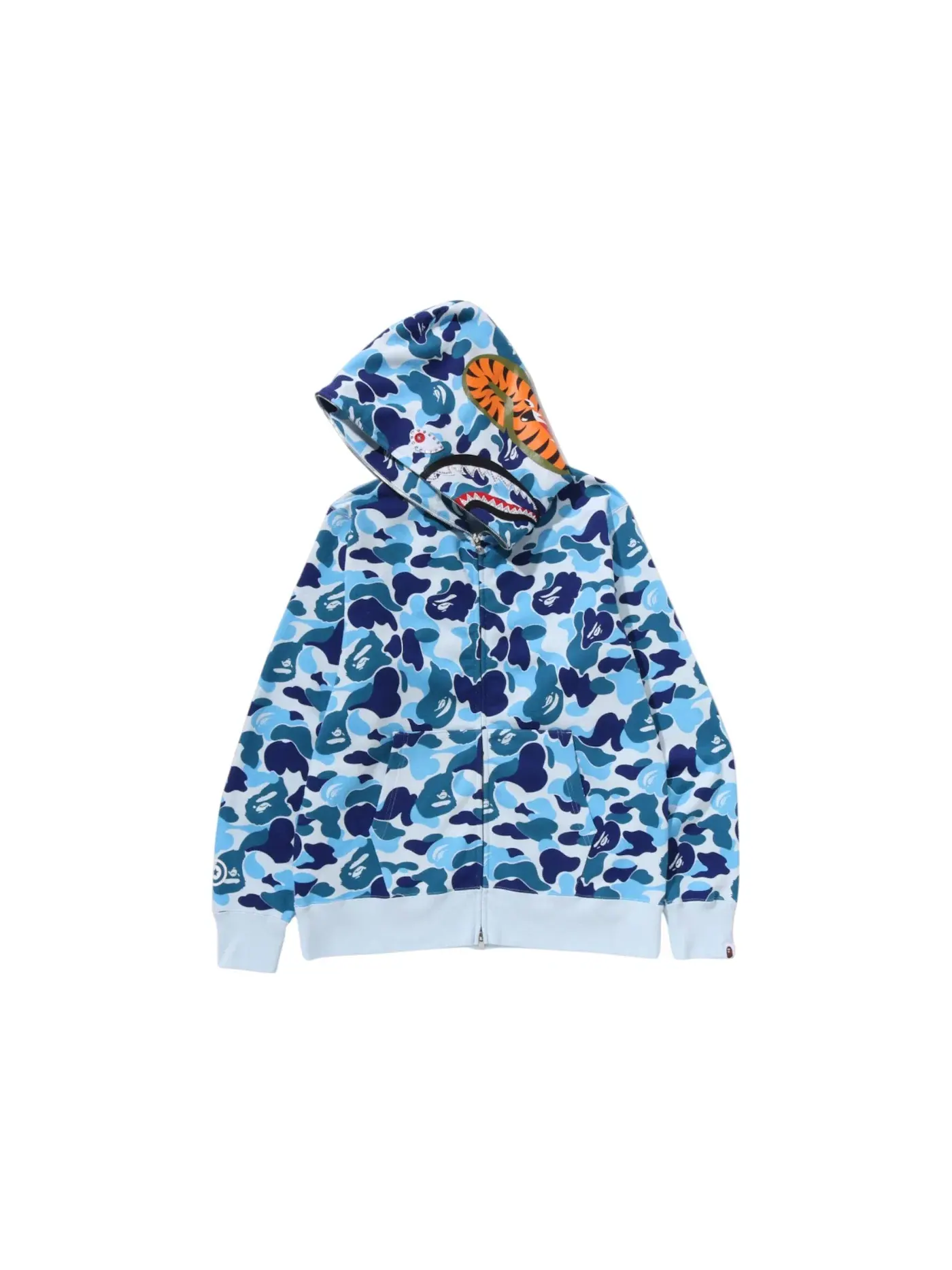 Мужская худи с камуфляжным принтом BAPE — изображение 2 из 2, синий
