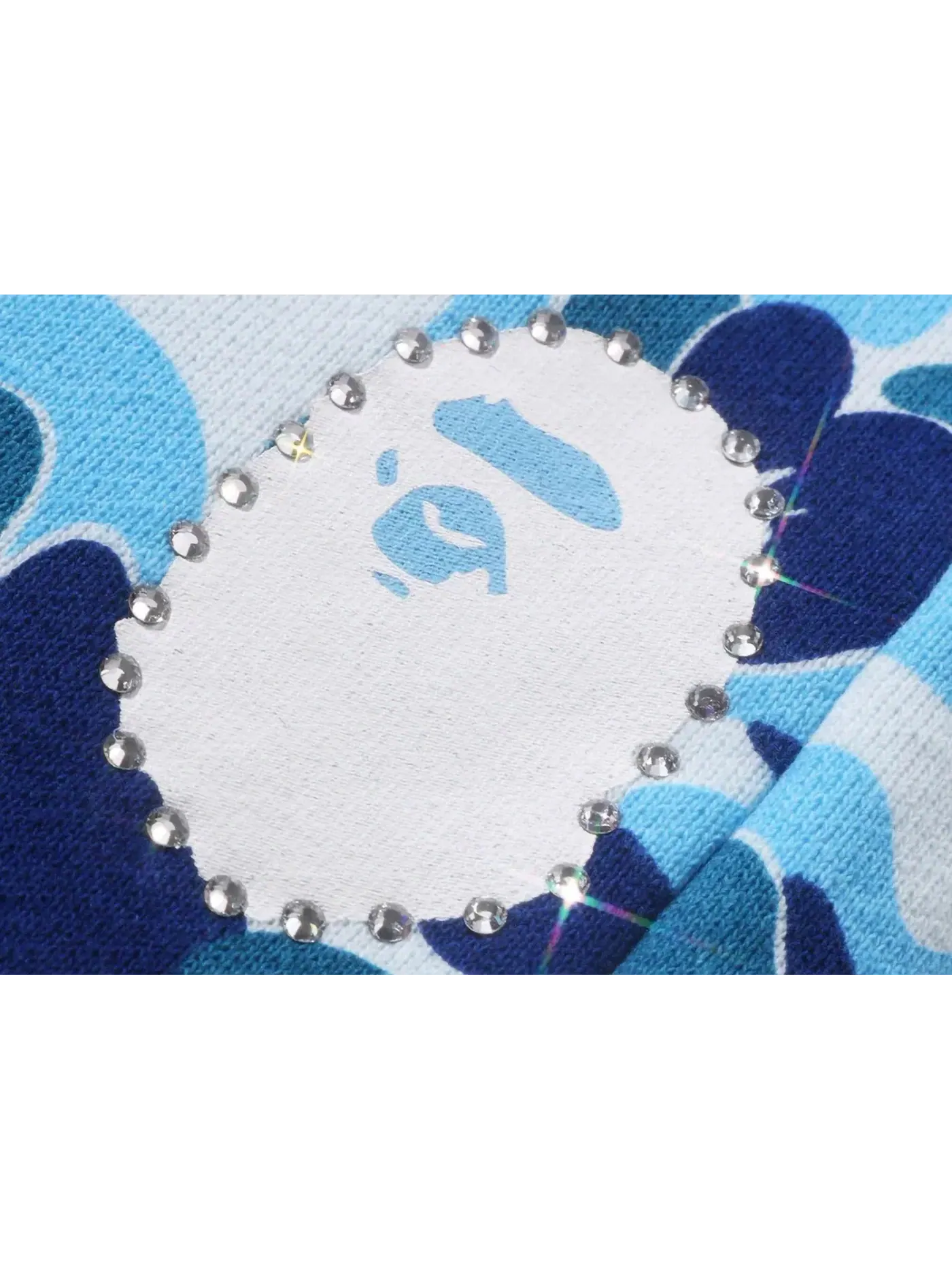 Мужские спортивные штаны с камуфляжным принтом BAPE — изображение 3 из 3, синий
