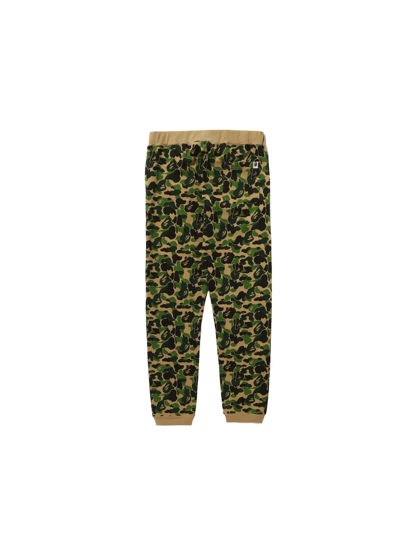 Мужские спортивные штаны с камуфляжным принтом BAPE — изображение 2 из 3, зеленый