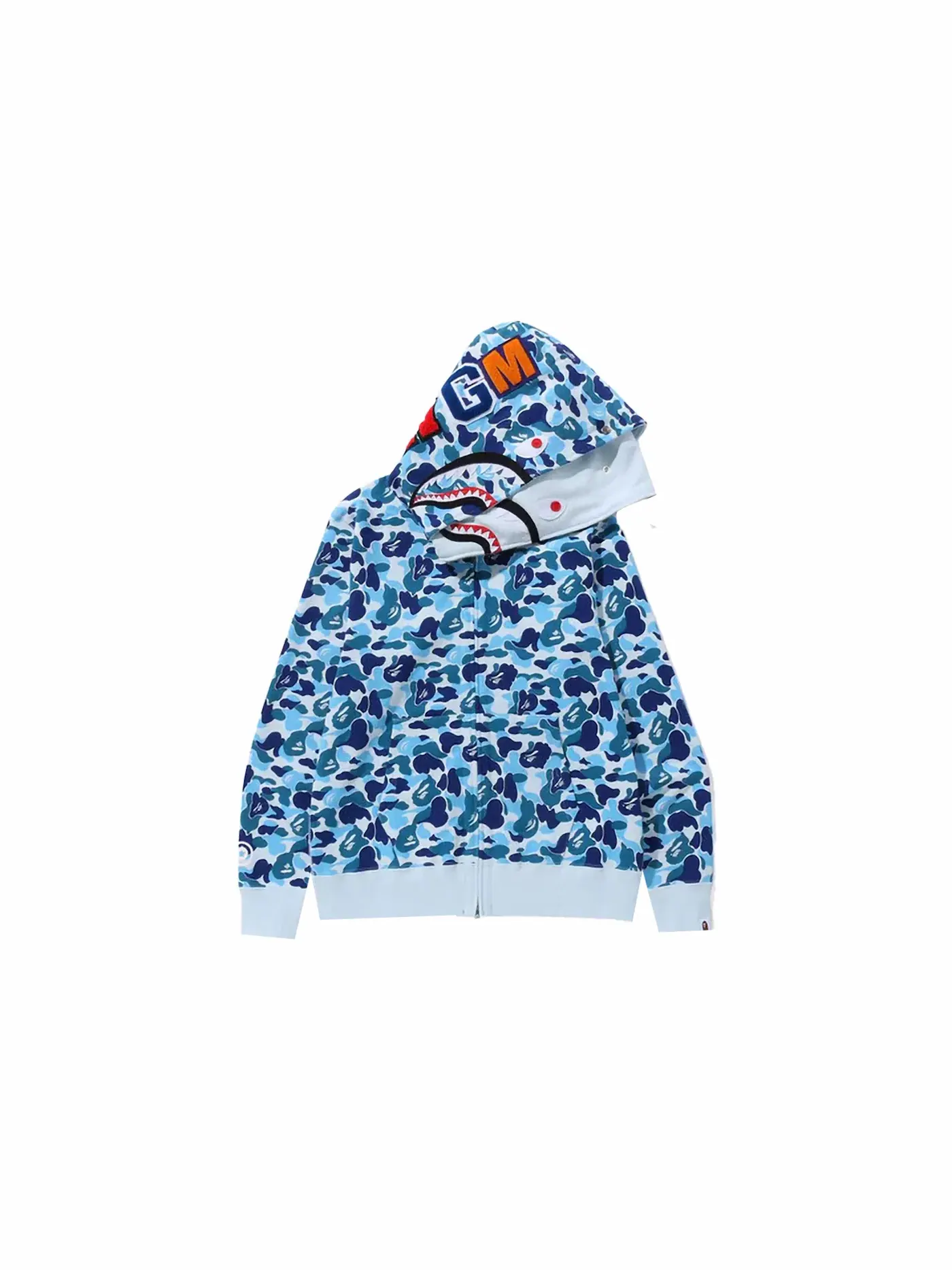 Мужская худи с камуфляжным принтом BAPE — изображение 2 из 3, синий
