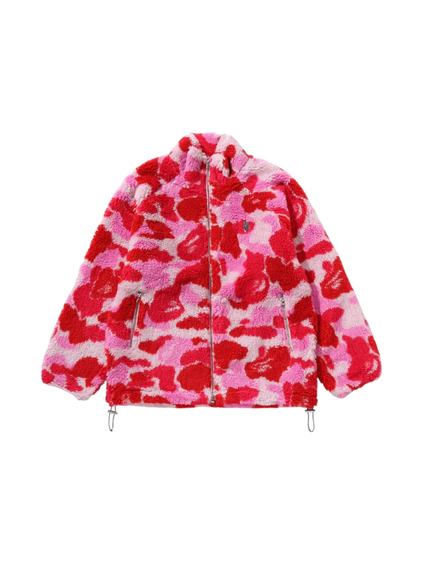 Мужская куртка с принтом BAPE ABC Camo Metal One Point Boa Jacket BAPE — изображение 1 из 1, розовый
