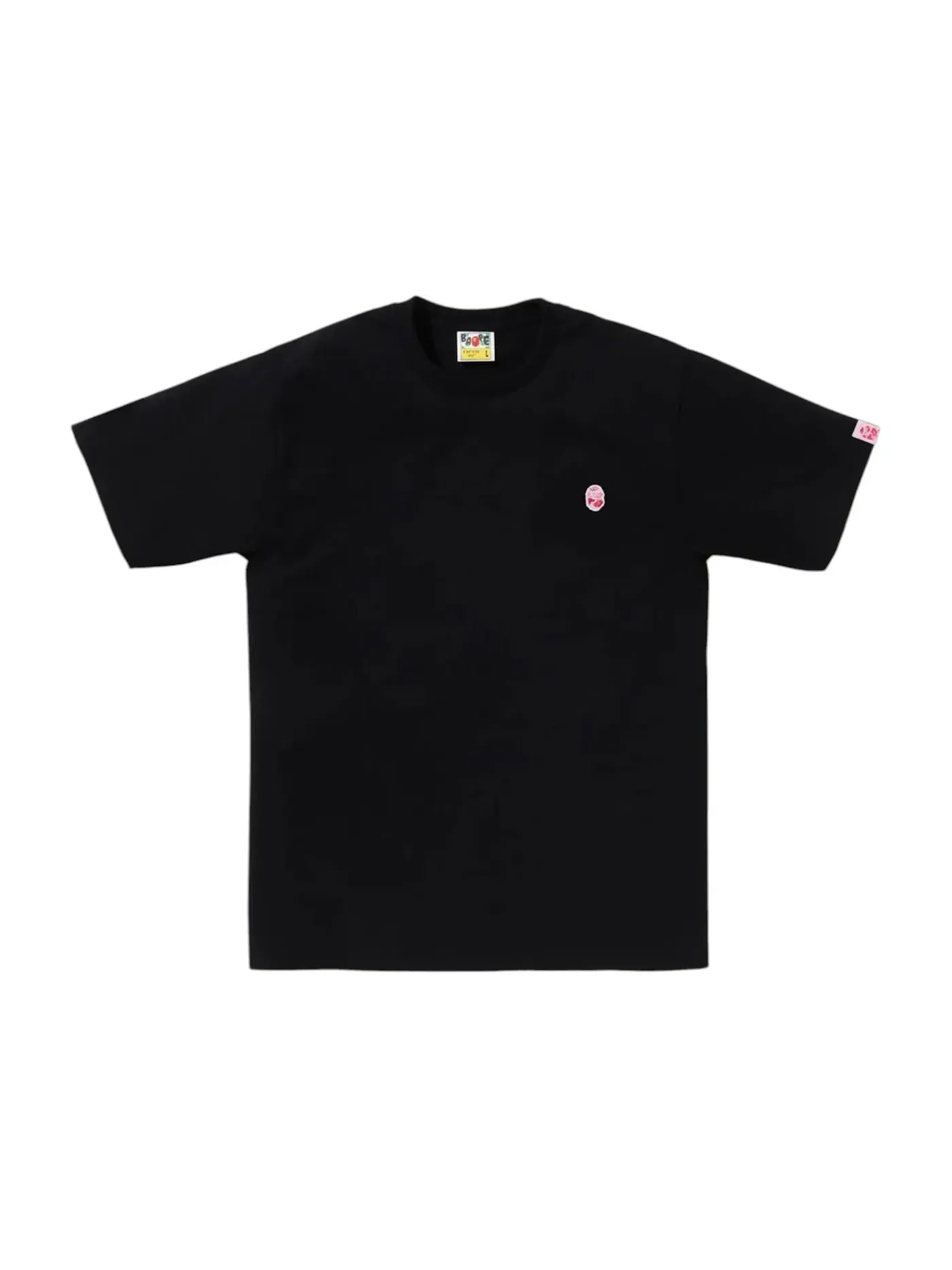 Мужская футболка с принтом BAPE ABC Camo One Point Tee BAPE — изображение 1 из 1, черный/розовый