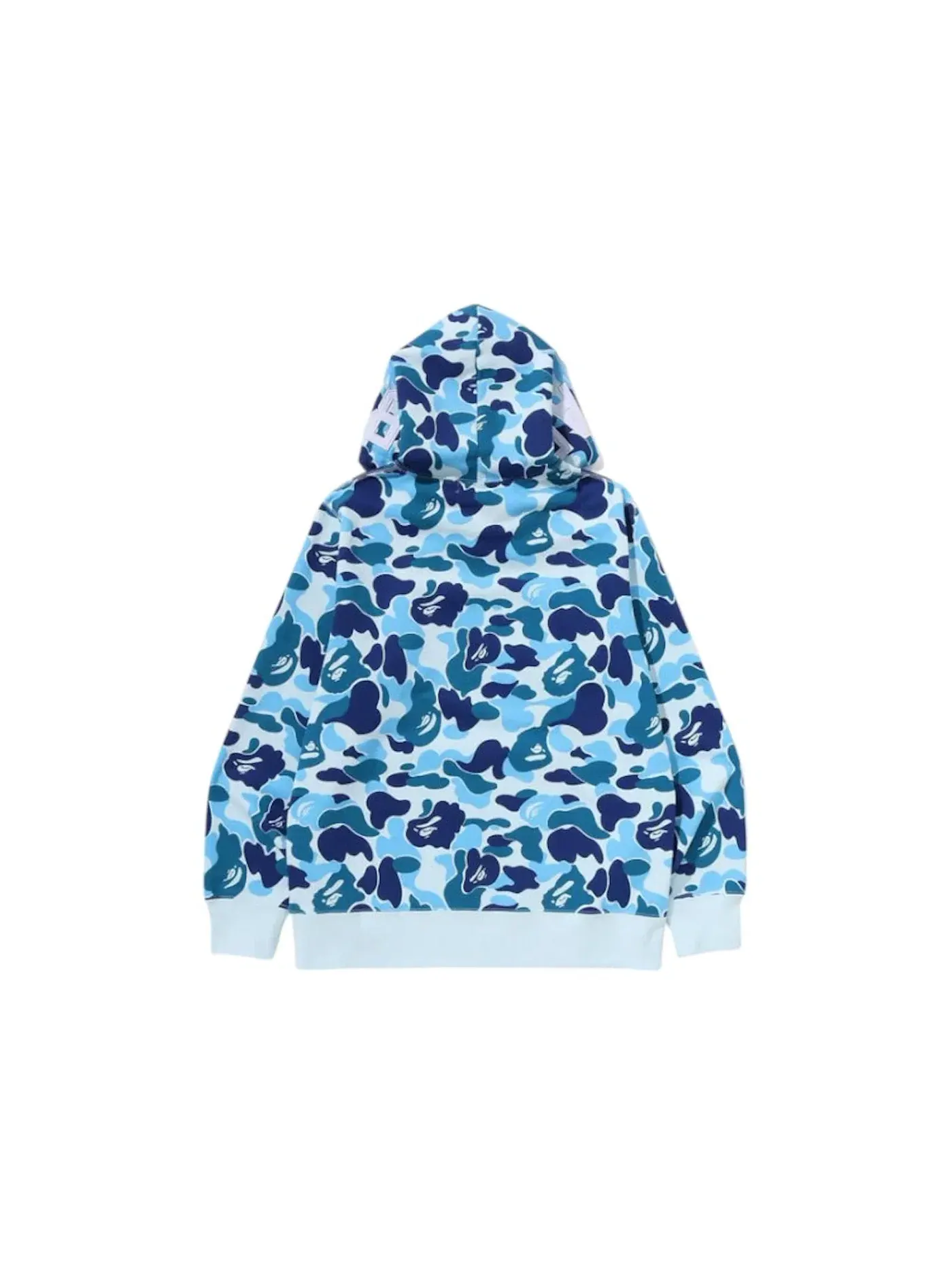 Мужской пуловер с капюшоном с принтом BAPE ABC Camo Hoodie (SS25) BAPE — изображение 2 из 2, синий
