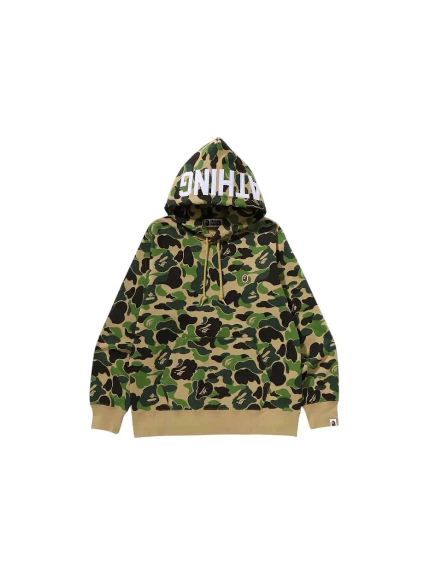 Мужской пуловер-худи с камуфляжным принтом BAPE ABC Camo Pullover Hoodie (SS25) BAPE — изображение 1 из 2, зеленый