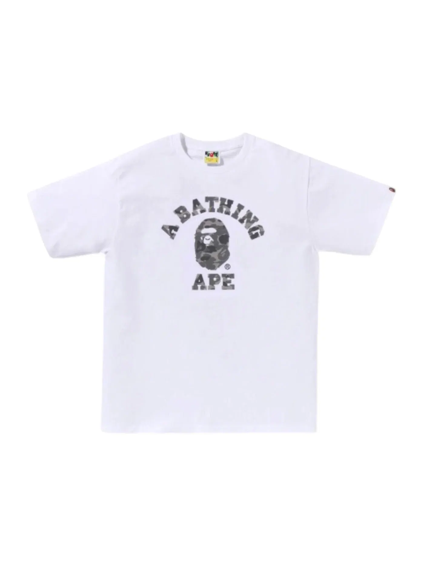 Мужская футболка с принтом ABC Camo Reflective BAPE — изображение 1 из 2, белый