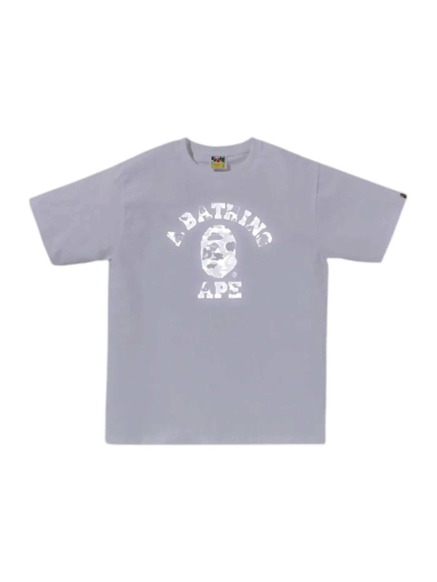 Мужская футболка с принтом ABC Camo Reflective BAPE — изображение 2 из 2, белый