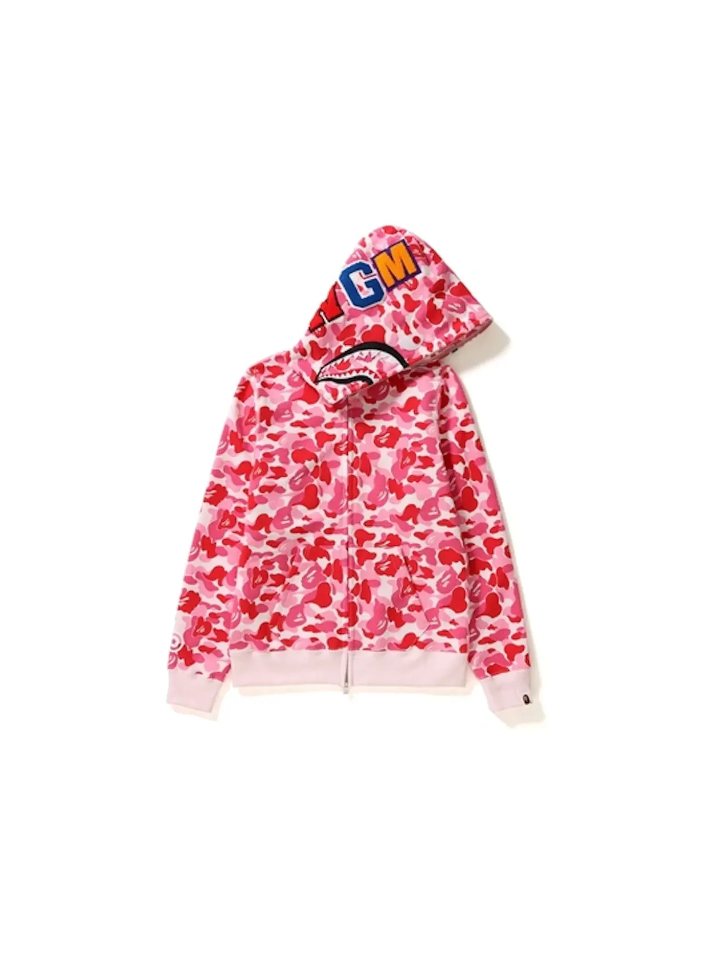 Женская худи с капюшоном с принтом Hoodie (Ladies) BAPE — изображение 1 из 2, розовый