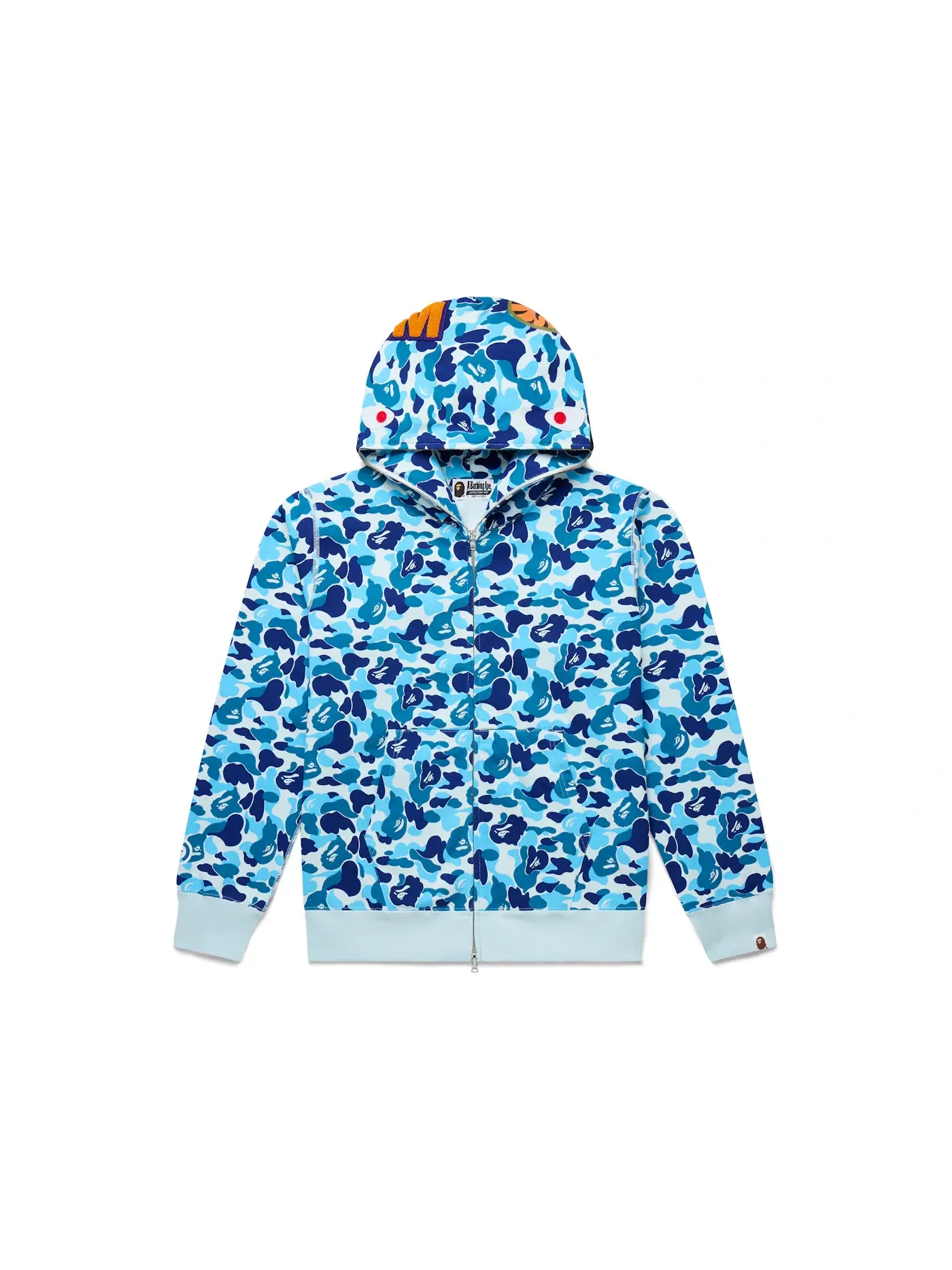 Мужская худи с принтом ABC Camo Shark BAPE — изображение 1 из 6, синий