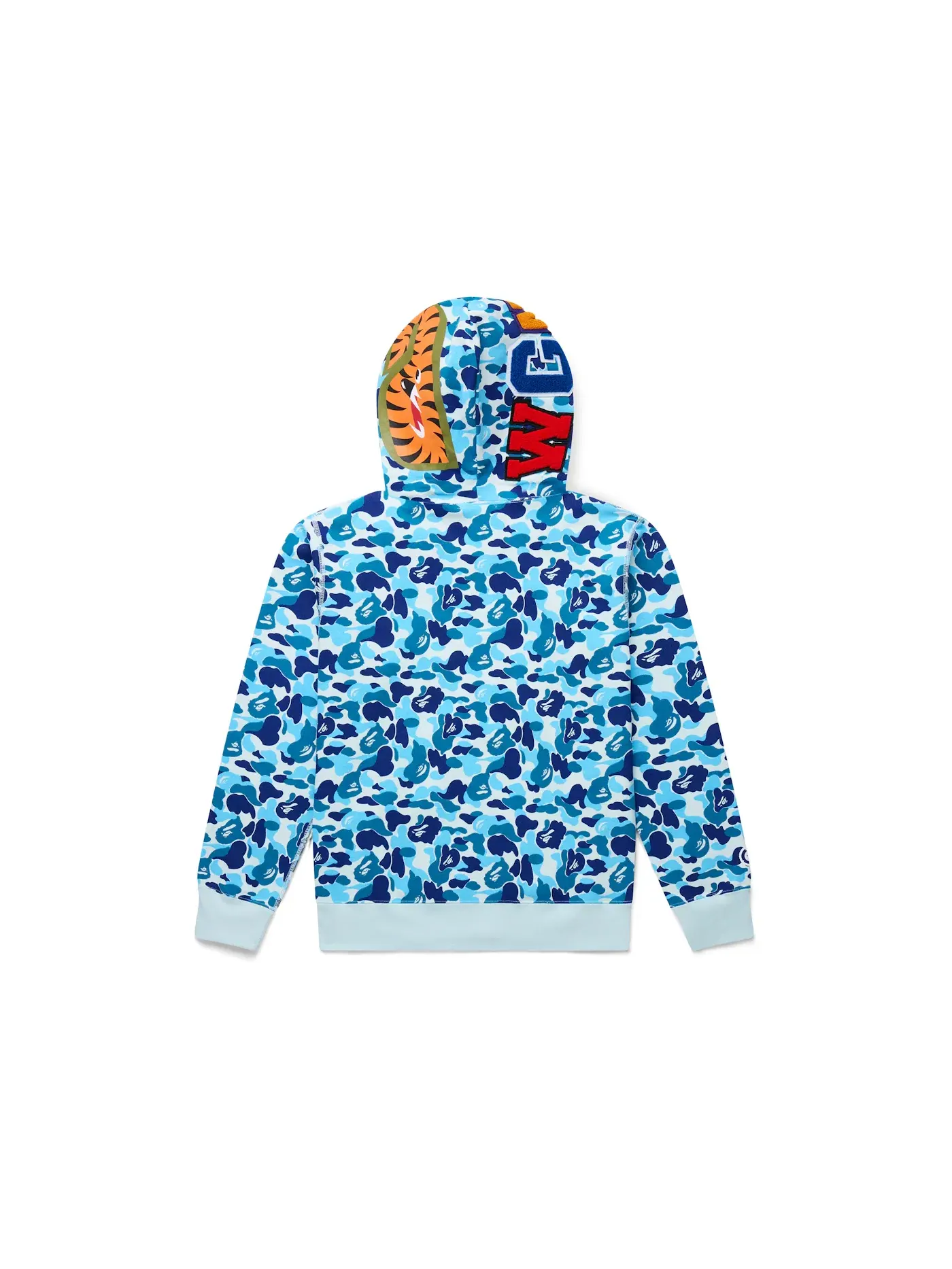 Мужская худи с принтом ABC Camo Shark BAPE — изображение 2 из 6, синий
