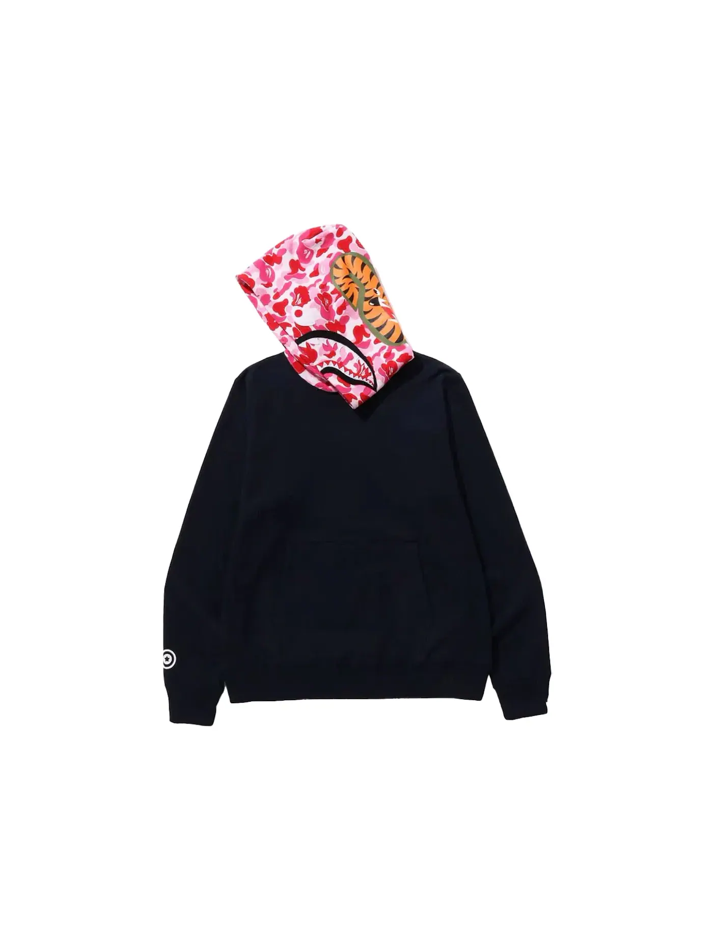 Мужской худи с принтом BAPE ABC Camo Shark Pullover Hoodie BAPE — изображение 2 из 2, темно-синий