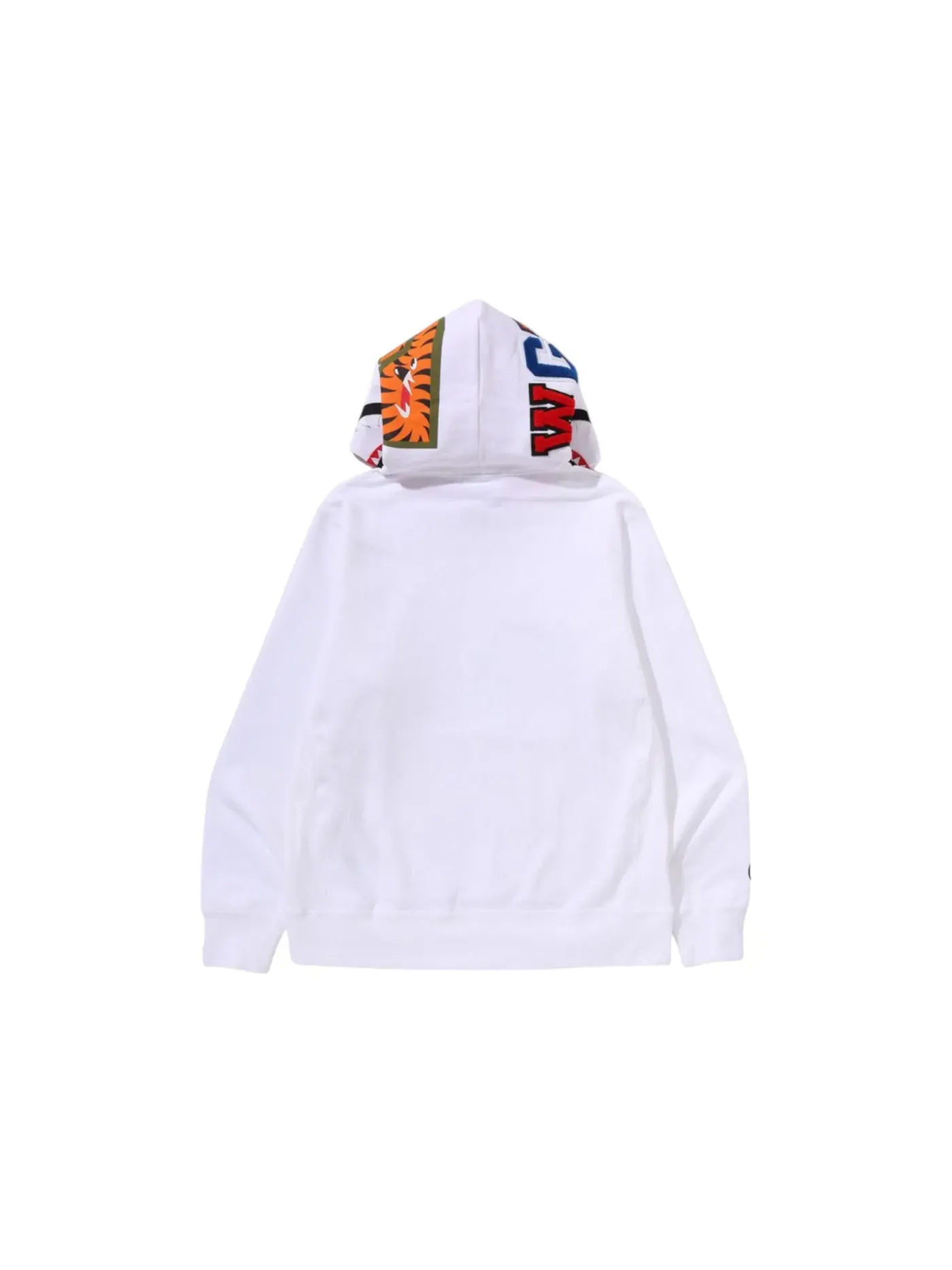 Мужской худи с камуфляжным принтом BAPE ABC Camo Shark Pullover Hoodie SS25 — изображение 3 из 3, белый