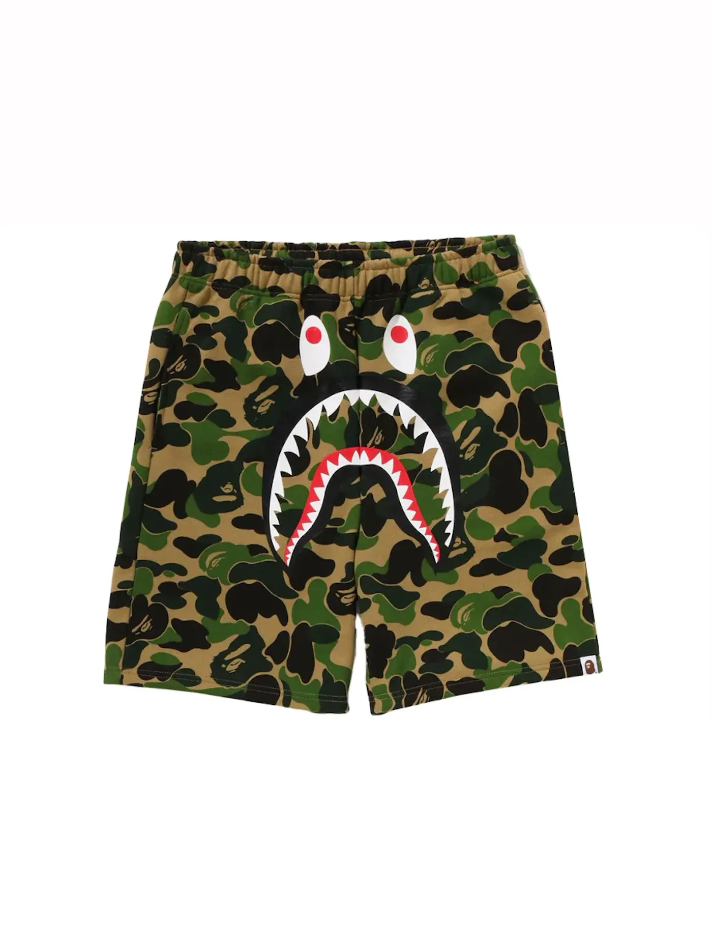 Мужские шорты ABC Camo Shark BAPE — изображение 1 из 2, зеленый