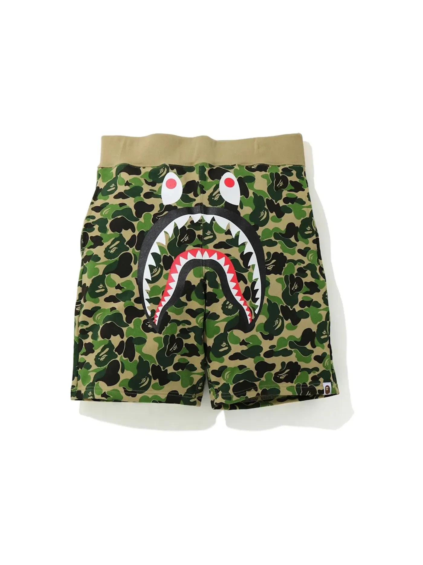 Мужские шорты с камуфляжным принтом Sweatshorts BAPE — изображение 1 из 1, зеленый