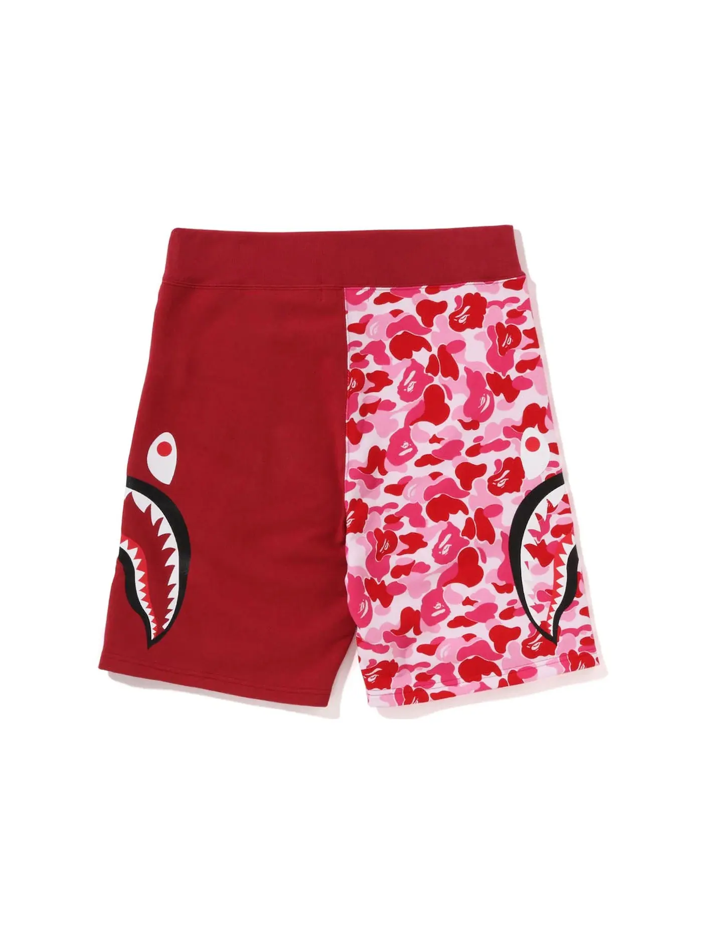 Мужские шорты с принтом ABC Camo Side Shark BAPE — изображение 2 из 2, розовый/красный