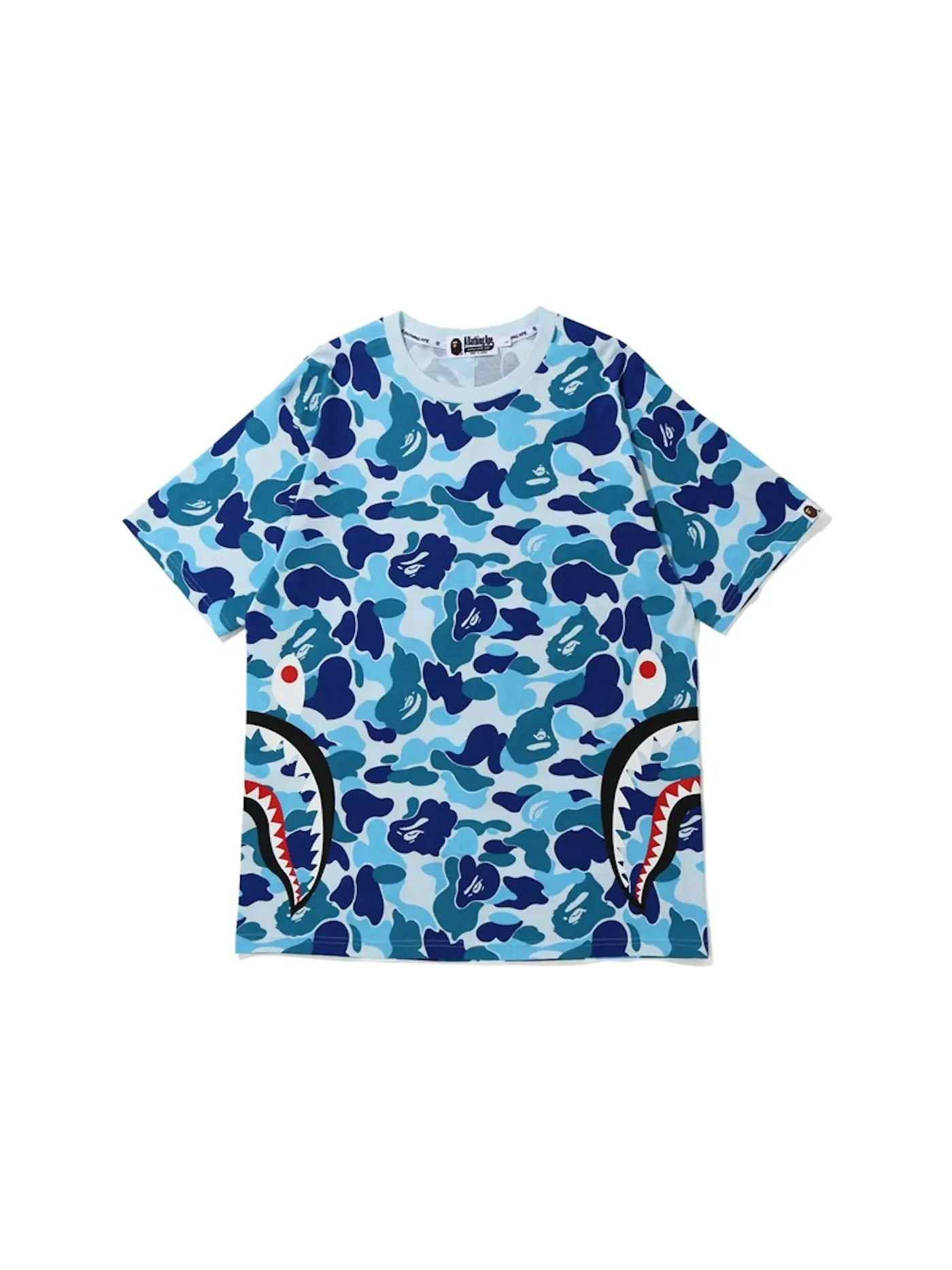 Мужская футболка с камуфляжным принтом Tee BAPE — изображение 1 из 1, синий