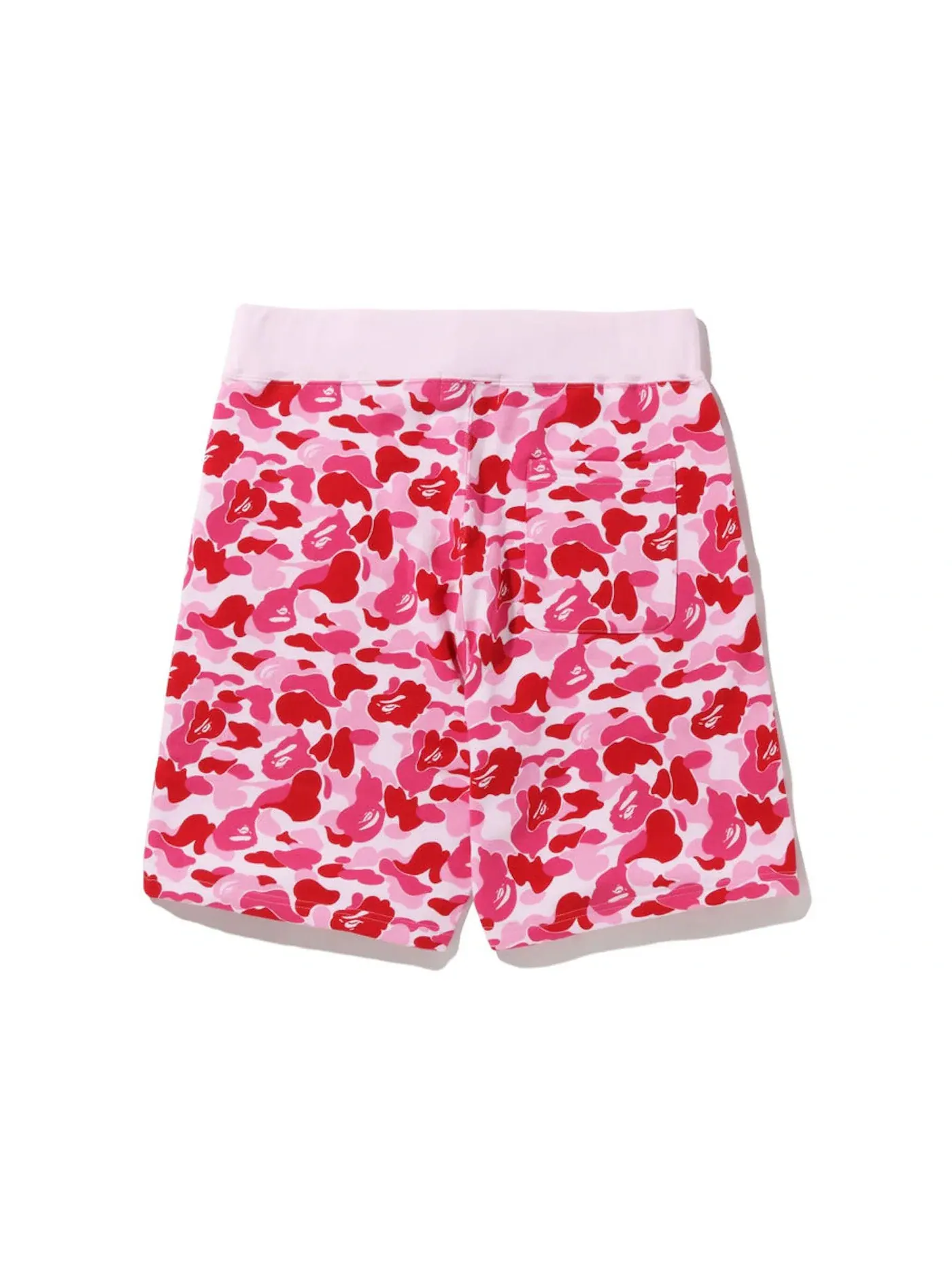 Мужские шорты с камуфляжным принтом BAPE ABC Camo Sweat Shorts — изображение 2 из 2, розовый