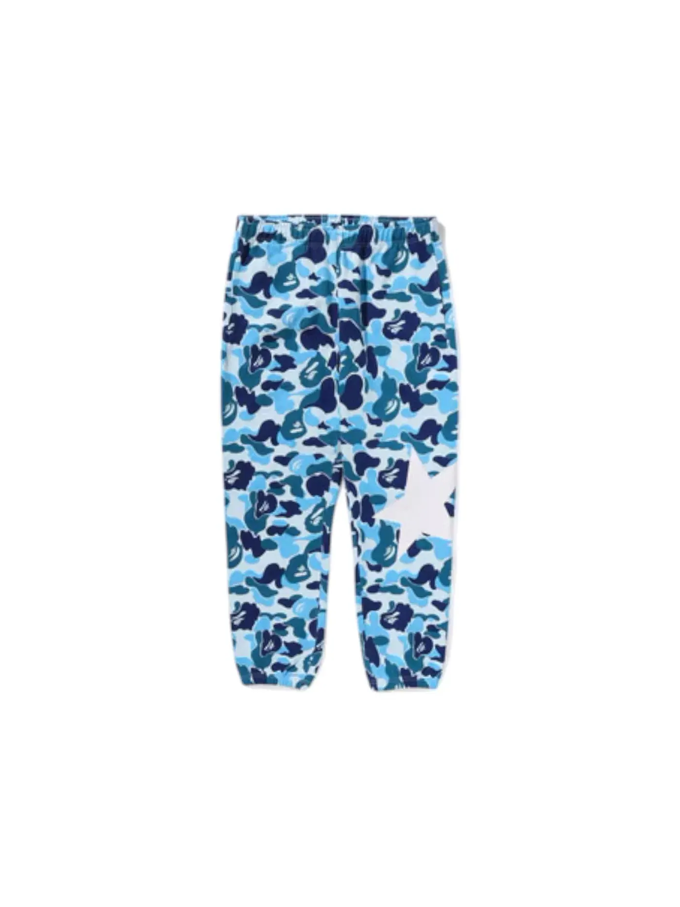Мужские спортивные штаны с камуфляжным принтом BAPE ABC Camo Sweatpant — изображение 1 из 2, синий