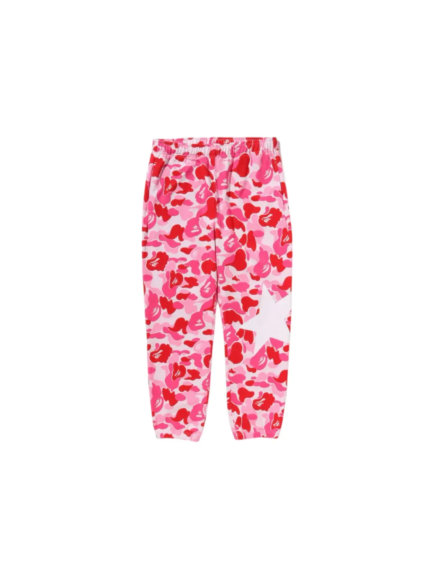 Мужские спортивные штаны с камуфляжным принтом BAPE Sweatpant — изображение 1 из 2, розовый